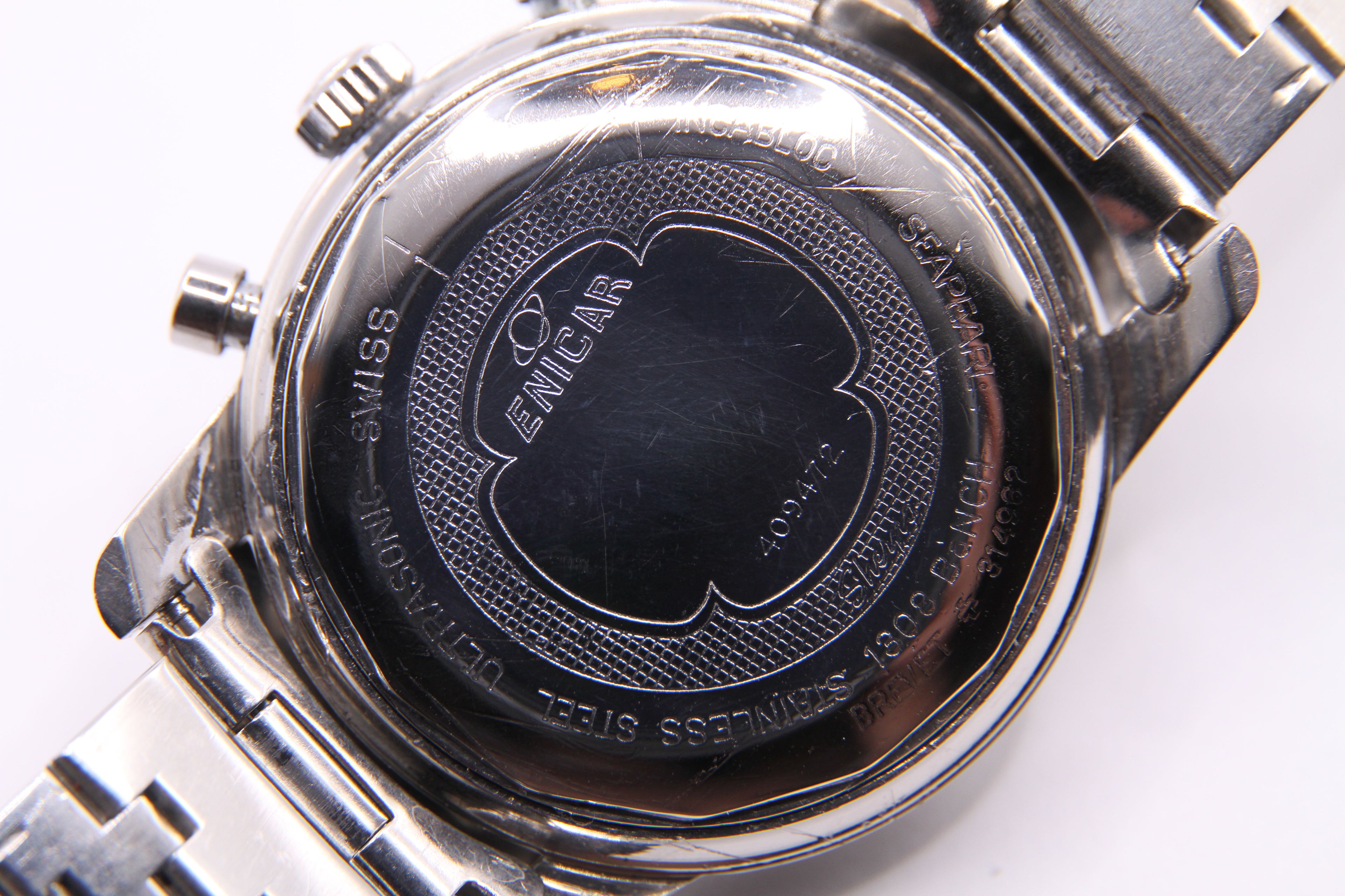 エニカ シェルパグラフ「マーク1B」 ジム・クラーク モデル 白 / ENICAR Sherpa Graph &