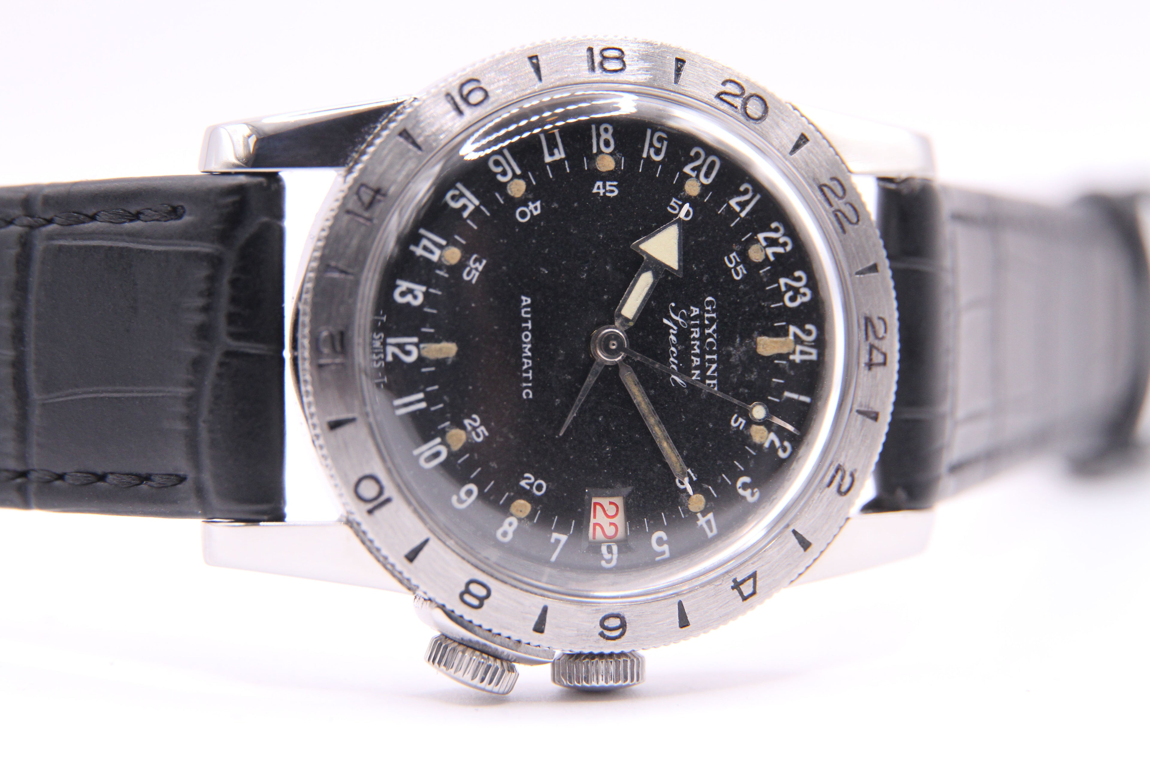 グライシン(グリシン) エアマン / GLYCINE AIRMAN 24H Military Watch PAT.314050 Cal.AS1700/01