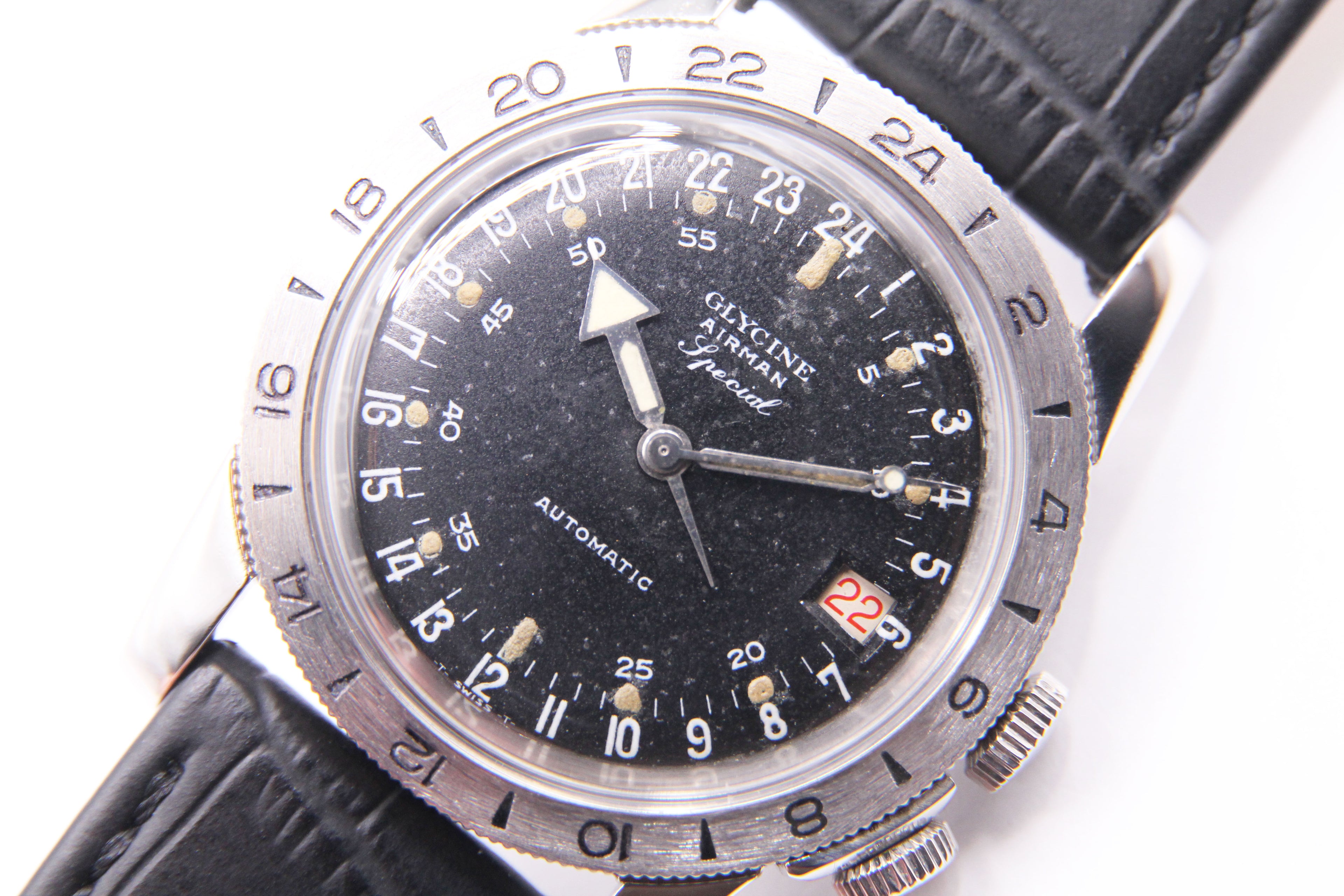 グライシン(グリシン) エアマン / GLYCINE AIRMAN 24H Military Watch PAT.314050 Cal.AS1700/01