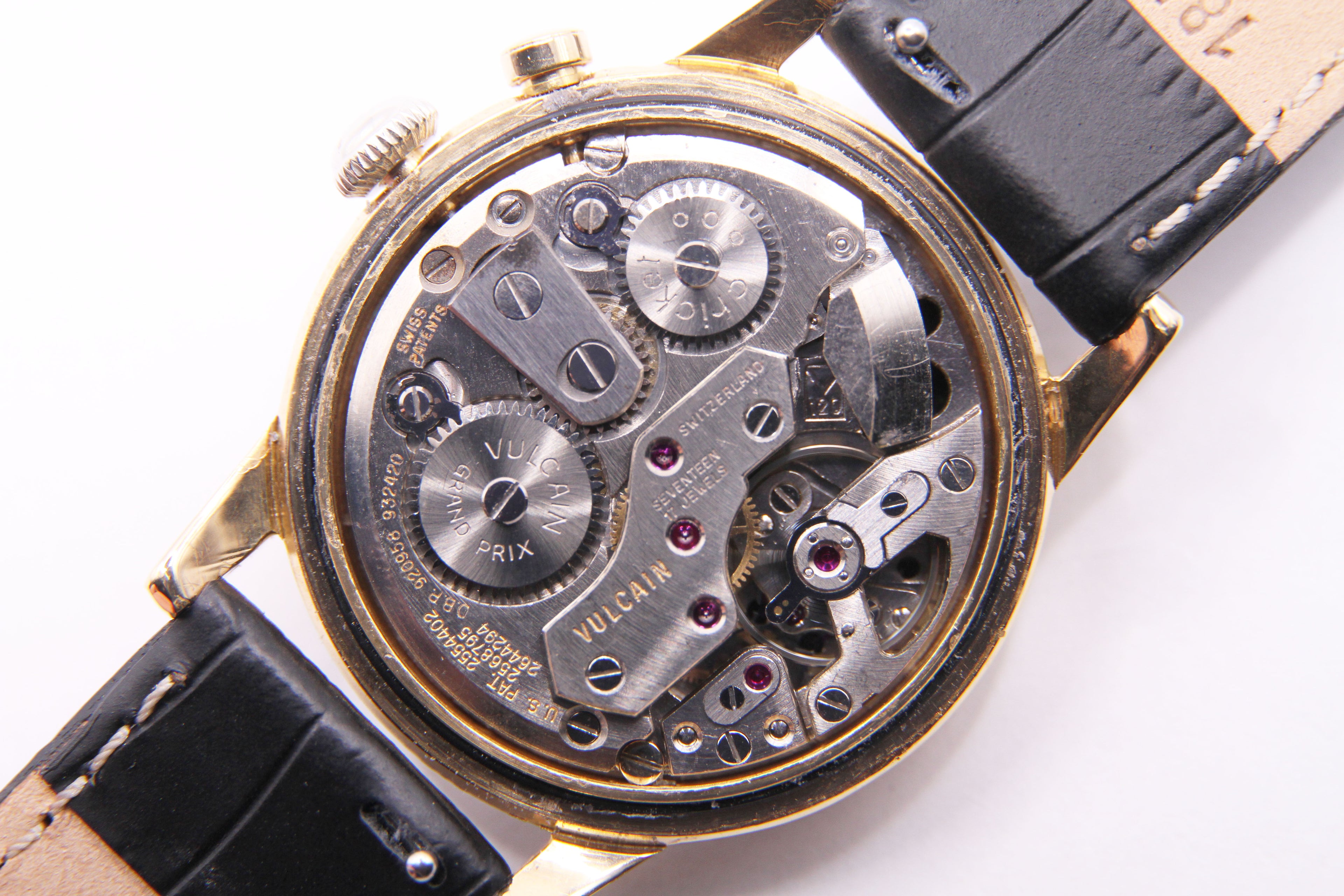 ヴァルカン クリケット ブラックギルトミラーダイヤル / VULCAIN Cricket GILTDIAL