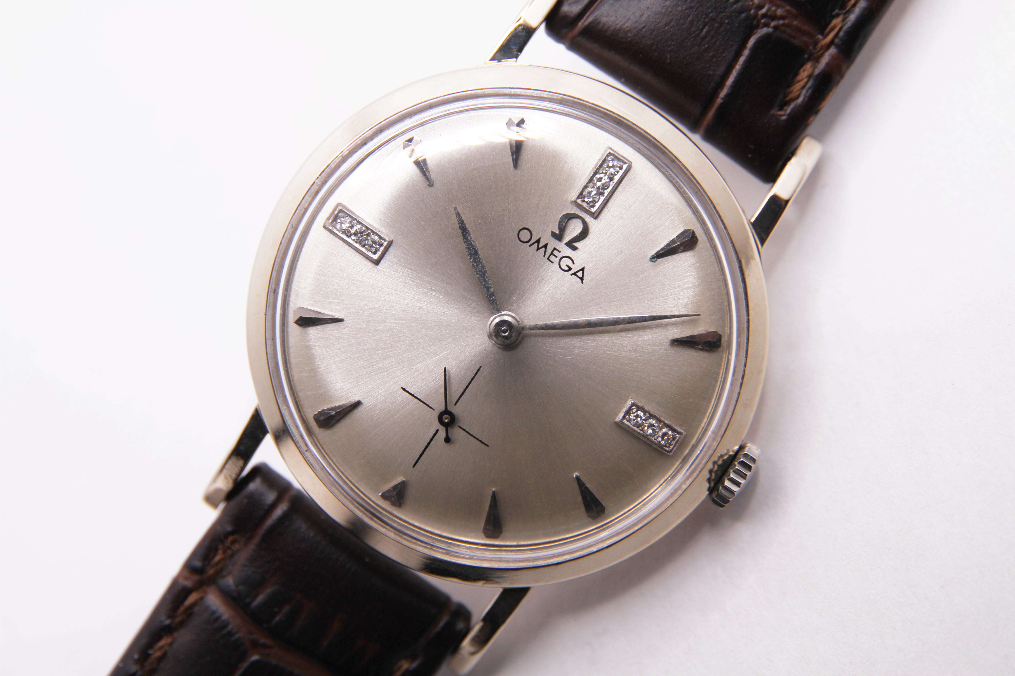 オメガ ヴィンテージ スモールセコンド 14金ホワイトゴールド無垢 / OMEGA VINTAGE SMALL SECOND K14 WHITE GOLD