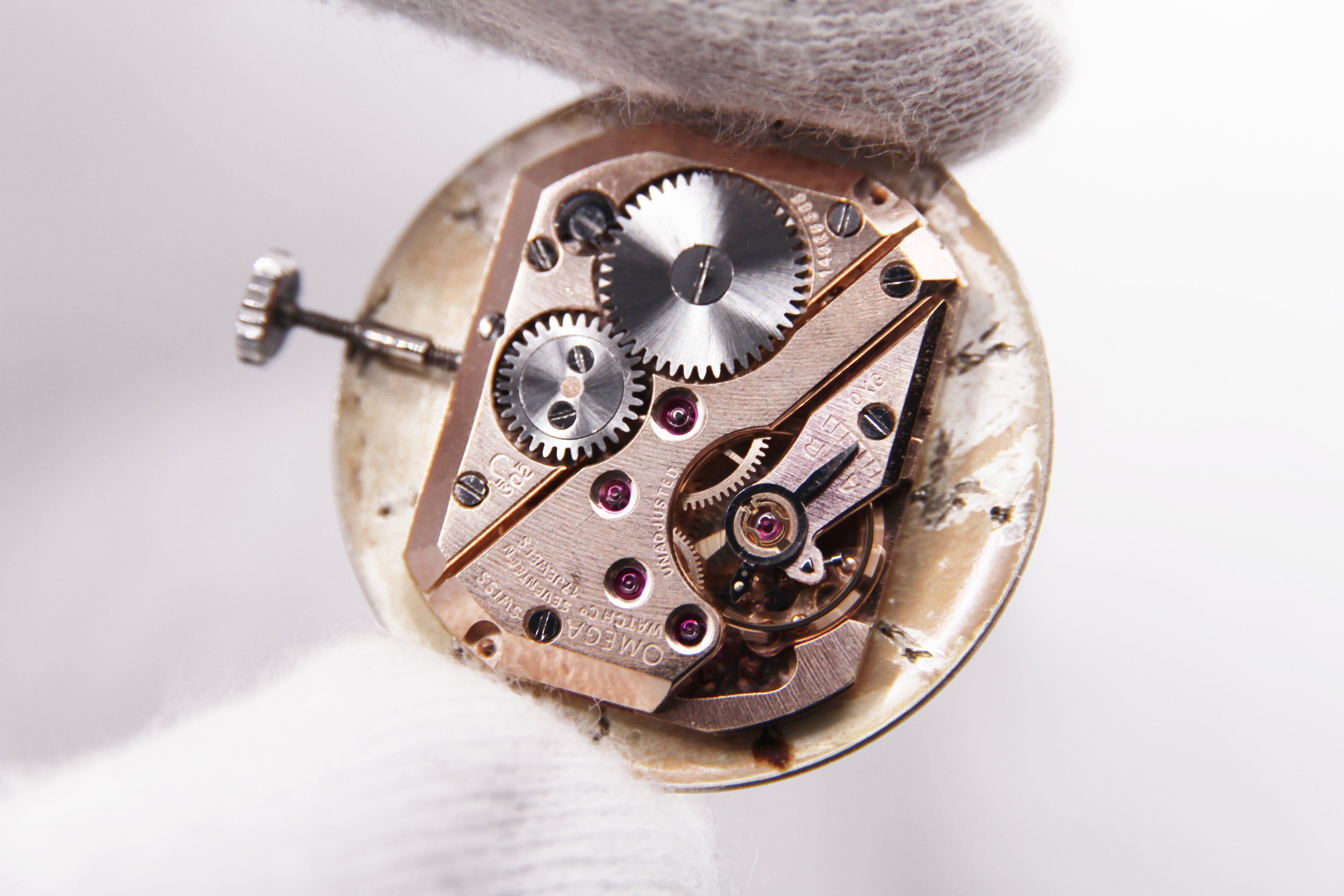 オメガ ヴィンテージ スモールセコンド 14金ホワイトゴールド無垢 / OMEGA VINTAGE SMALL SECOND K14 WHITE GOLD