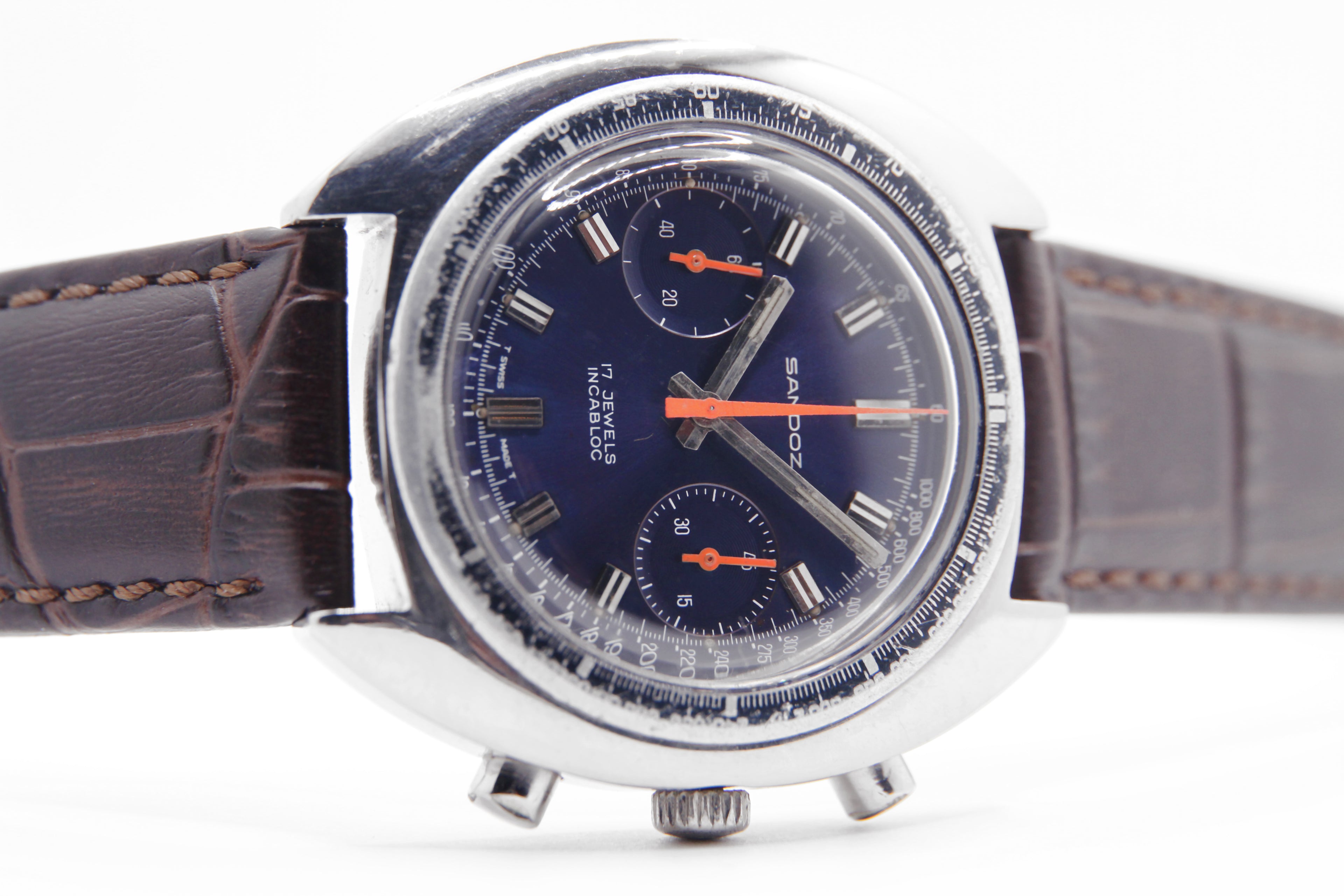 【Twitter(現 X ) Follow&RT 懸賞 キャンペーン用ページ】SANDOZ サンドス ヴィンテージクロノグラフ 2reg Cal.Valjoux 7733