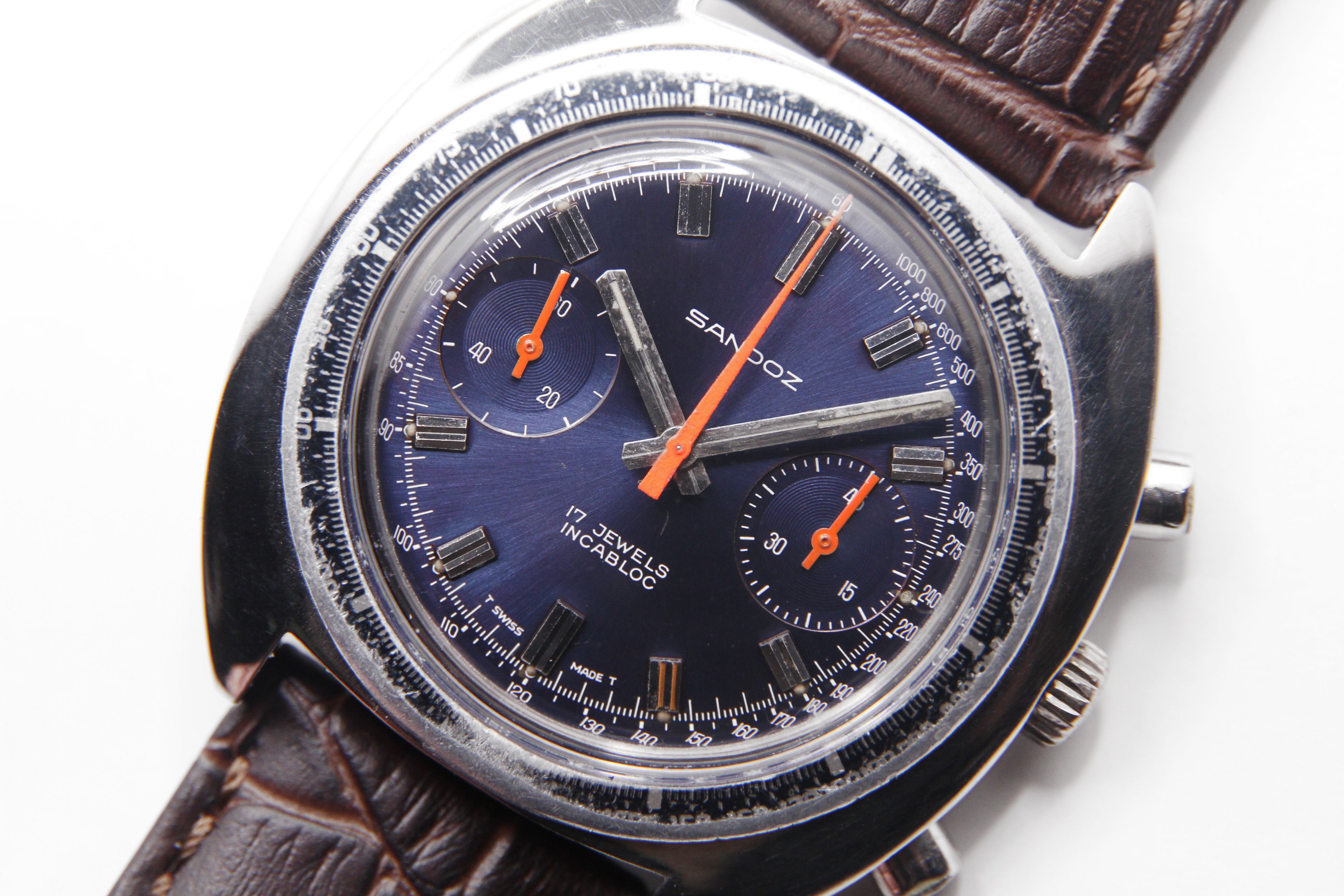 【Twitter(現 X ) Follow&RT 懸賞 キャンペーン用ページ】SANDOZ サンドス ヴィンテージクロノグラフ 2reg Cal.Valjoux 7733