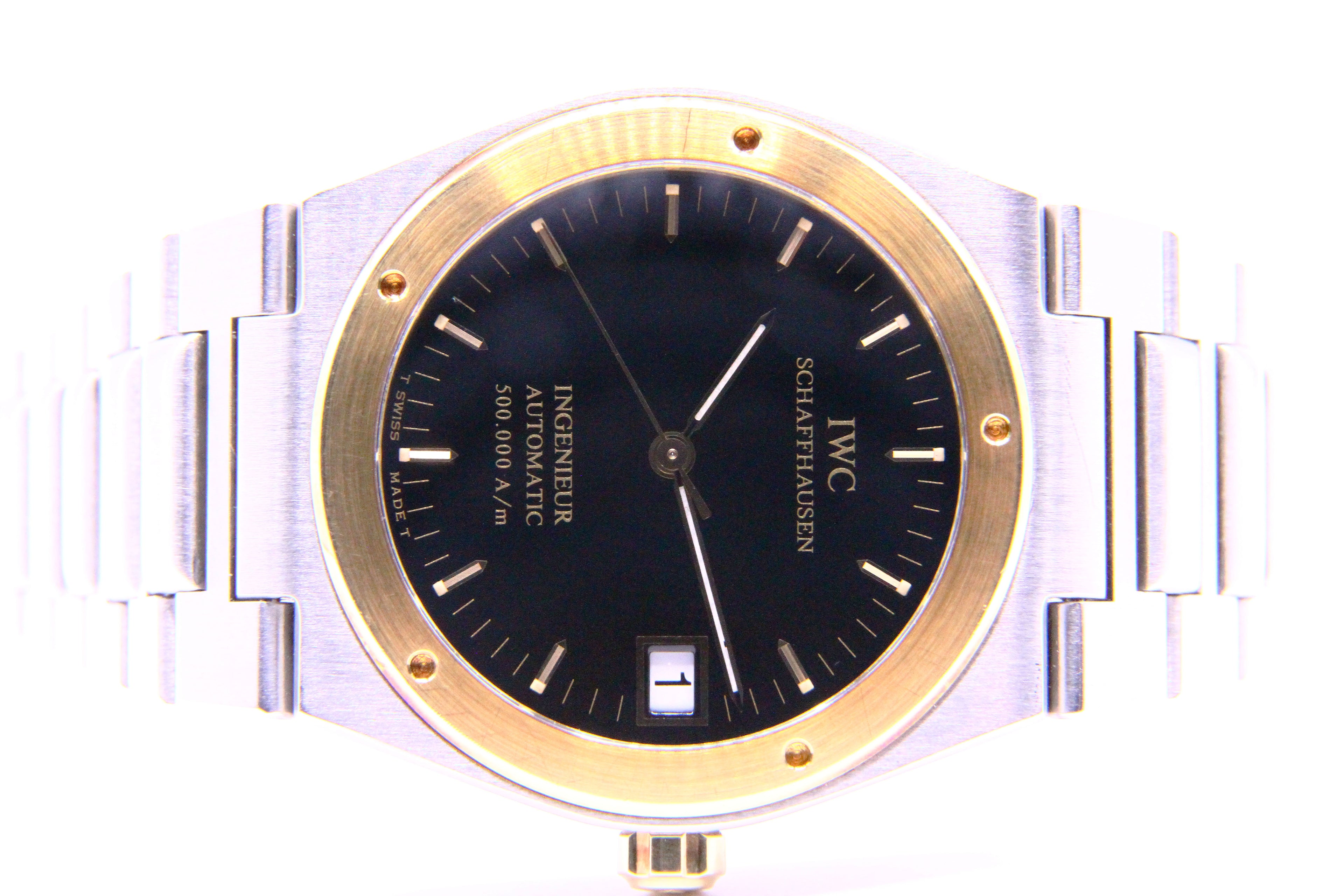 IWC インジュニア 500,000A/m 黒 / IWC INGENIEUR 500,000A/m Black Ref.IW3508