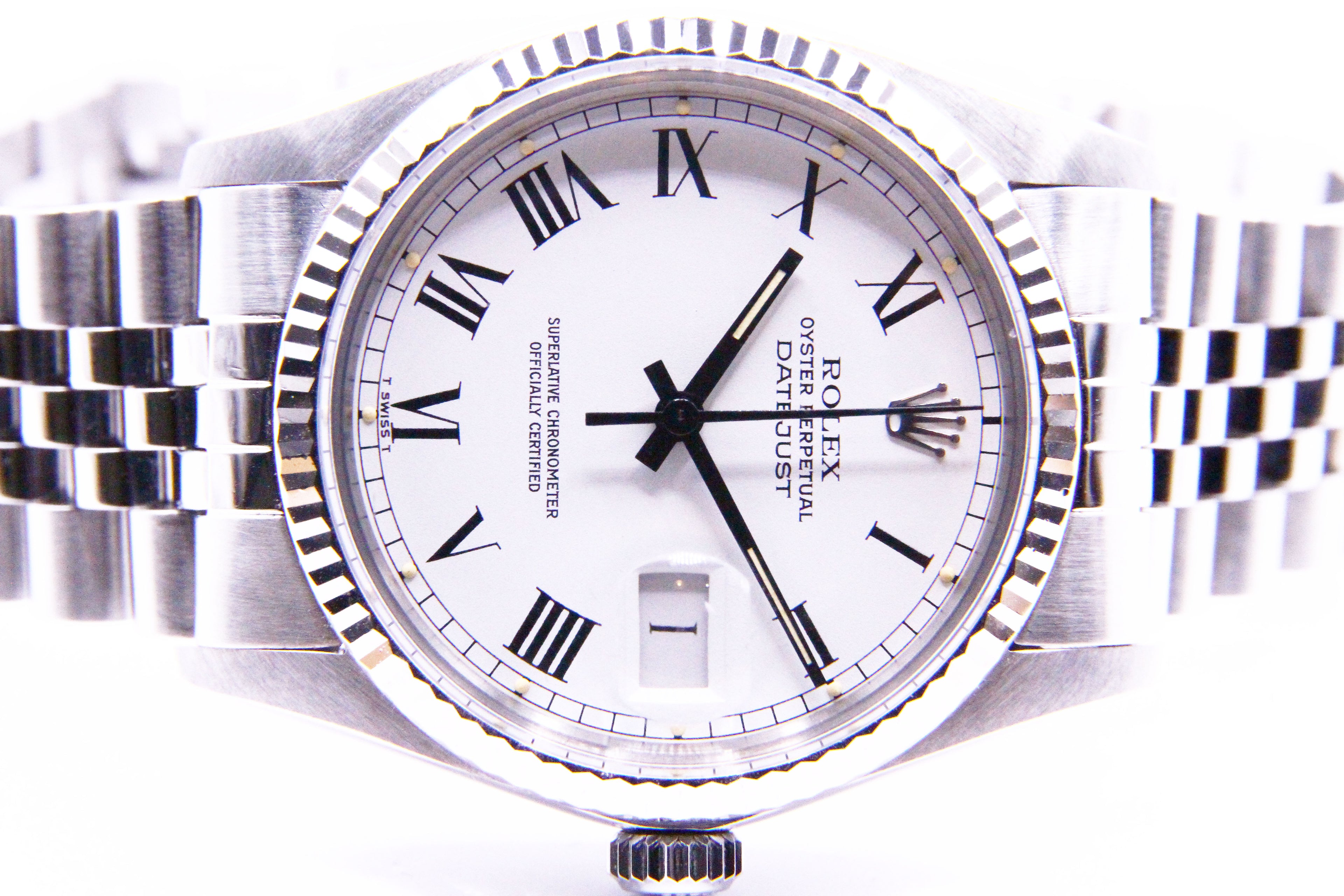 デイトジャスト 白 ローマンダイヤル / Datejust Ref.16014 White Roman Dial