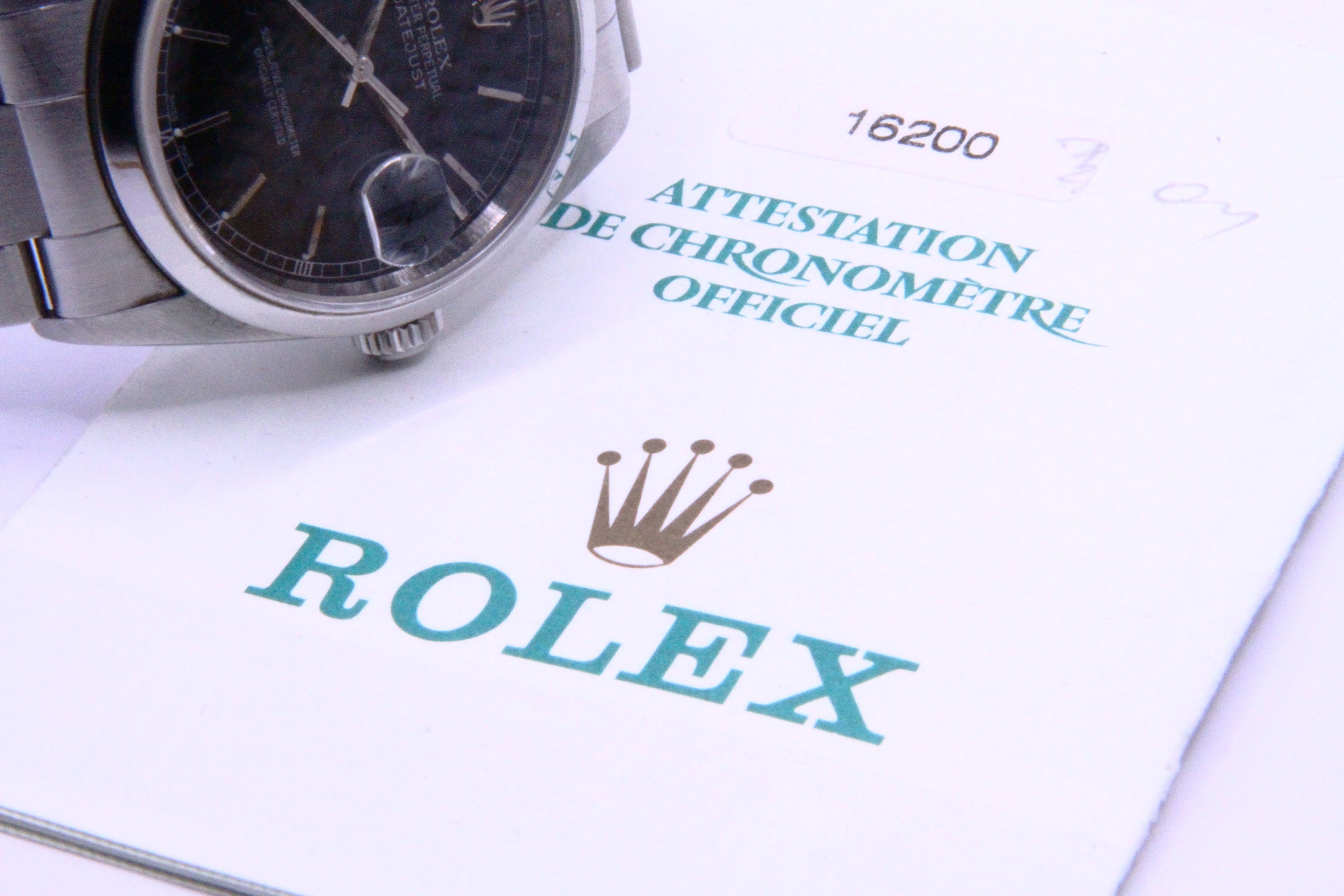 デイトジャスト 黒 / DATEJUST BLACK Ref.16200