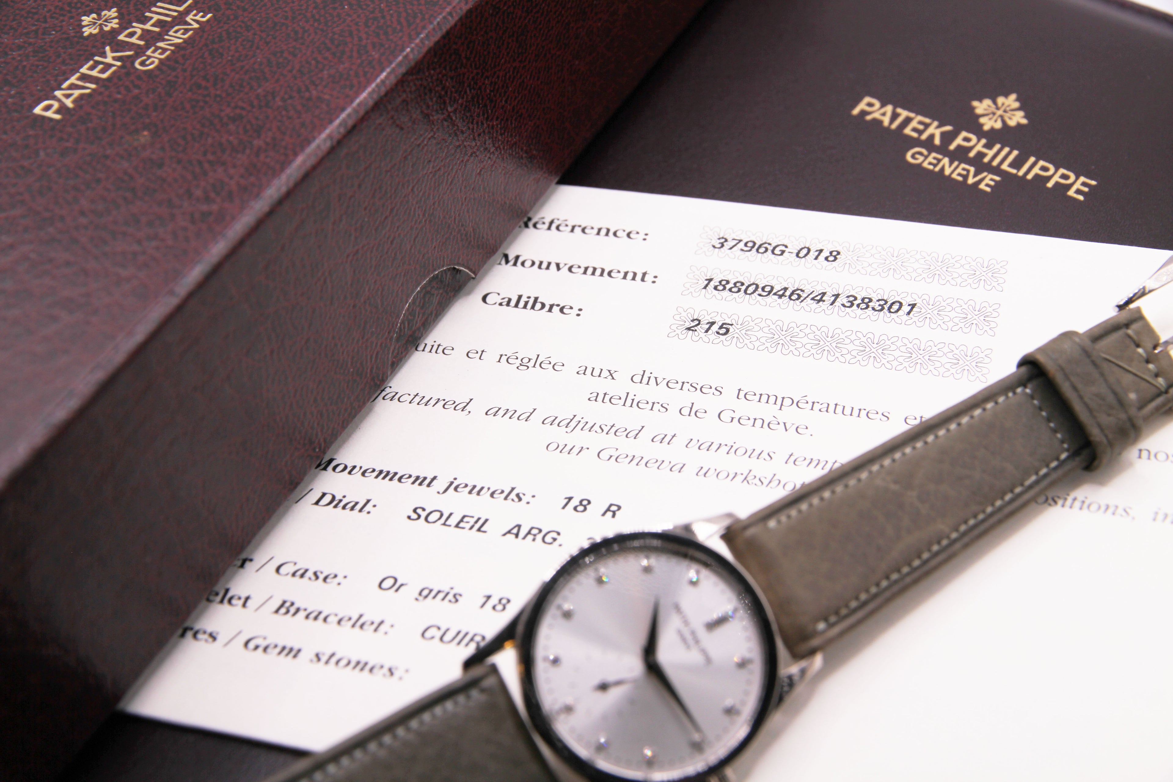 カラトラバ ダイヤインデックス 日本限定100本 / Patek Phillippe Calatrava JAPAN LIMITED EDITION OF 100 PIECES Ref.3796G-018