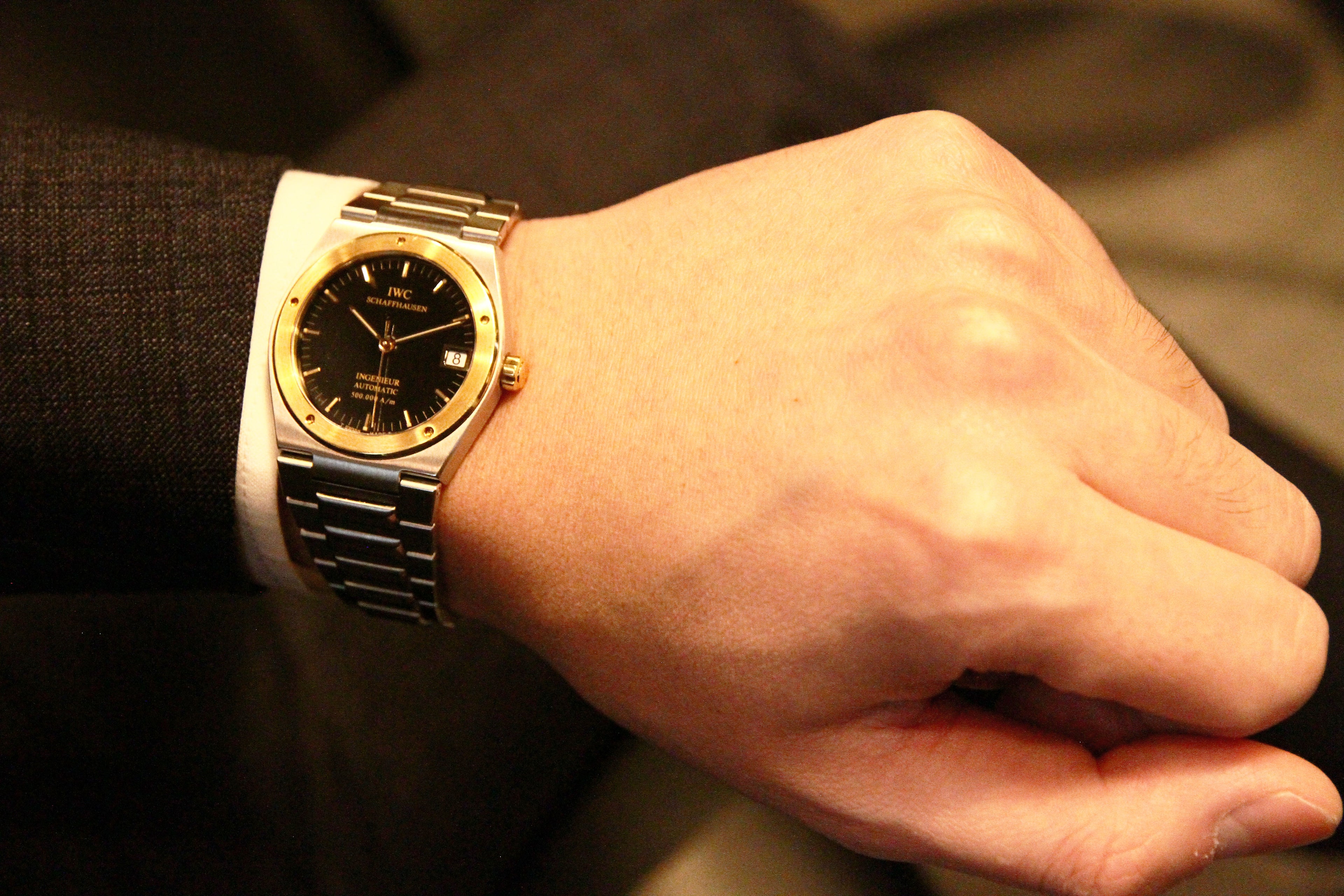 IWC インジュニア 500,000A/m 黒 / IWC INGENIEUR 500,000A/m Black Ref.IW3508