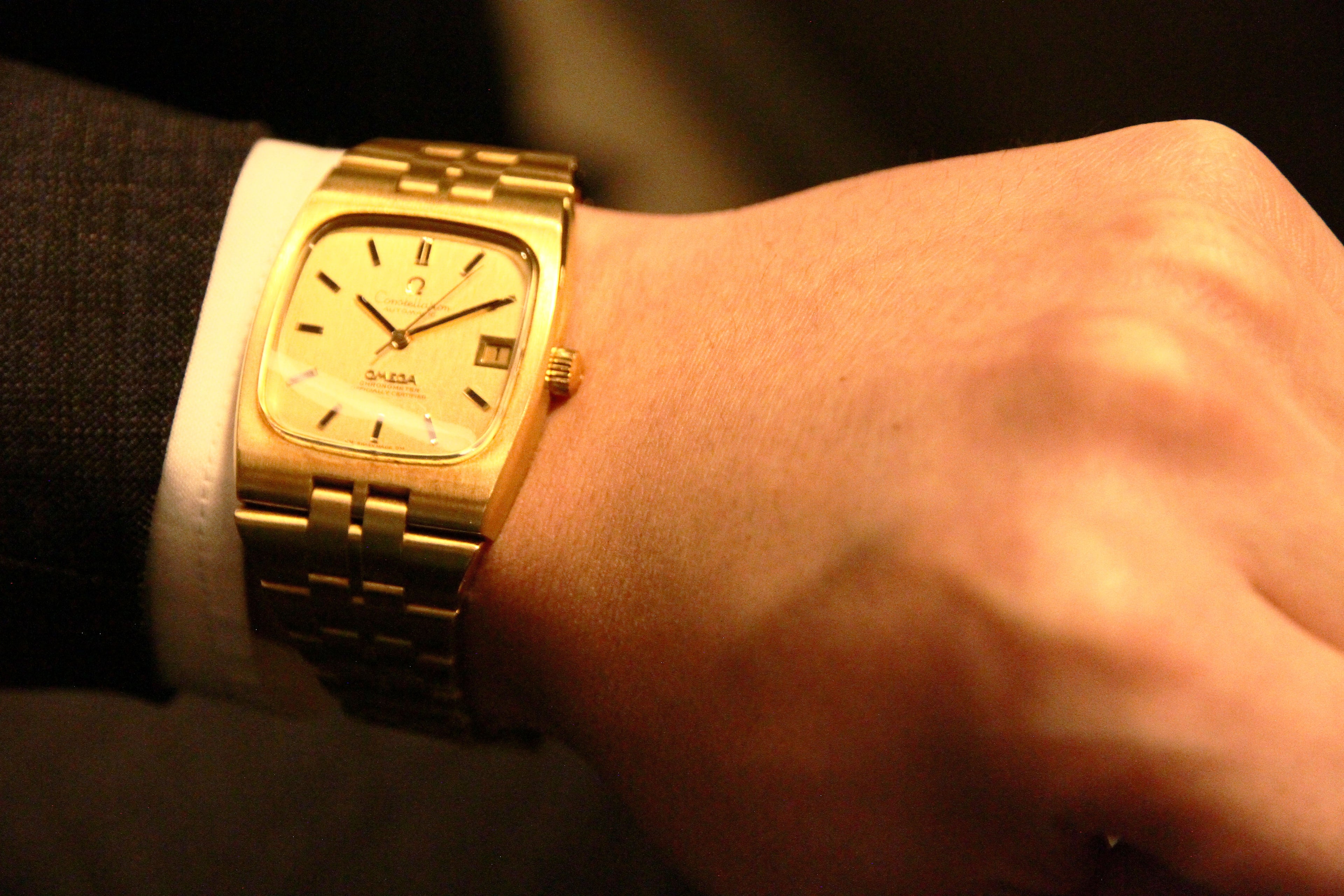 オメガ コンステレーション クロノメーター インテグレート テレビケース / OMEGA Constellation chronometer integrator TV watch