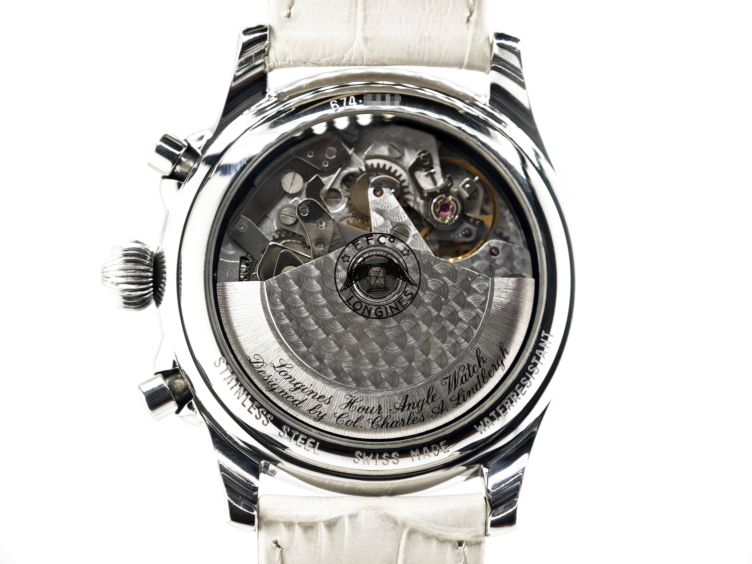 ロンジン リンドバーグ アワーアングル クロノグラフ / LONGINES Hour Angle Lindbergh Chronograph Ref.674.52.32 Cal.L674.4