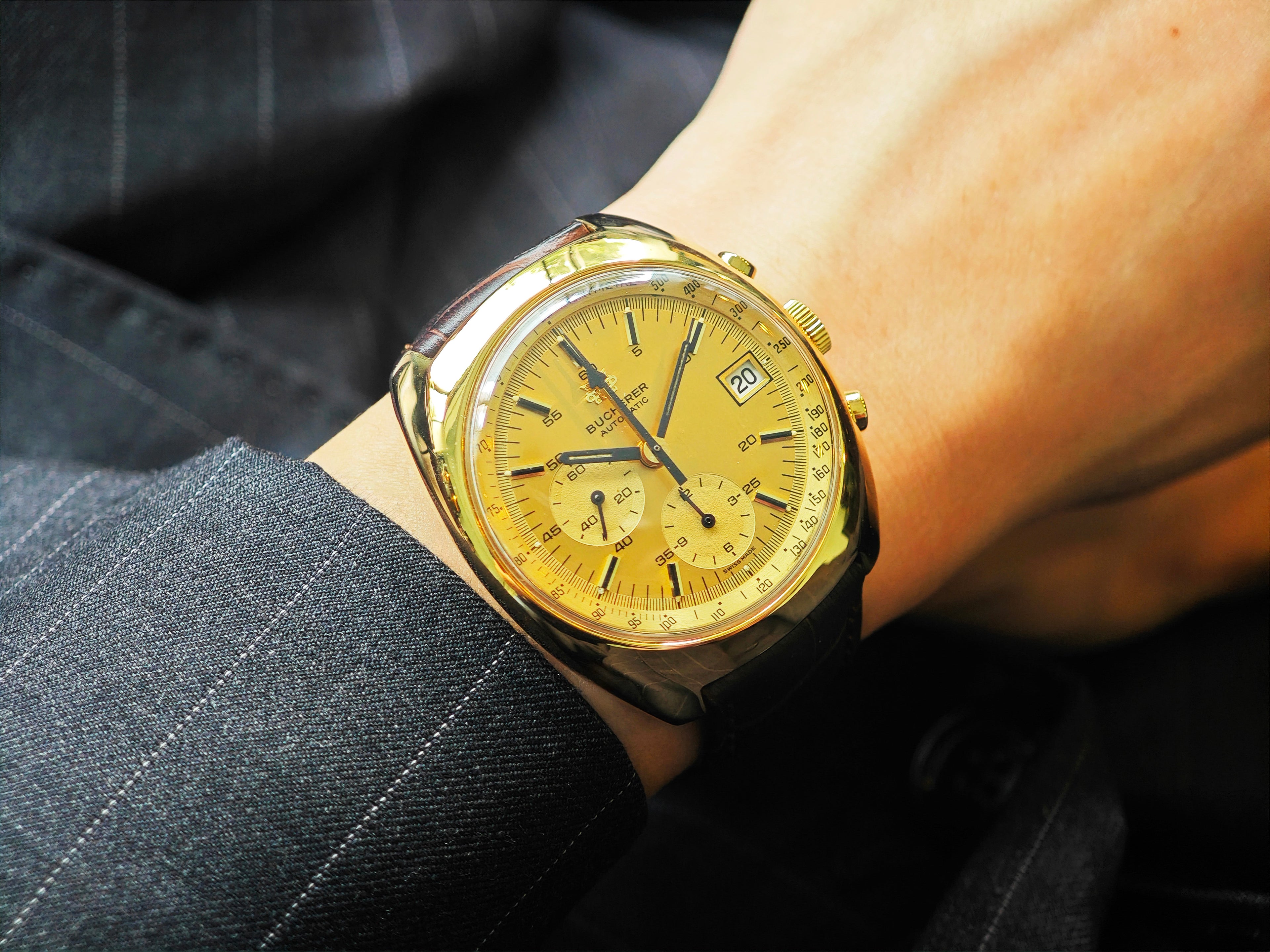 ブヘラ ヴィンテージクロノグラフ / BUCHERER Vintage Chronograph Ref.5803 Cal.Lemania1340