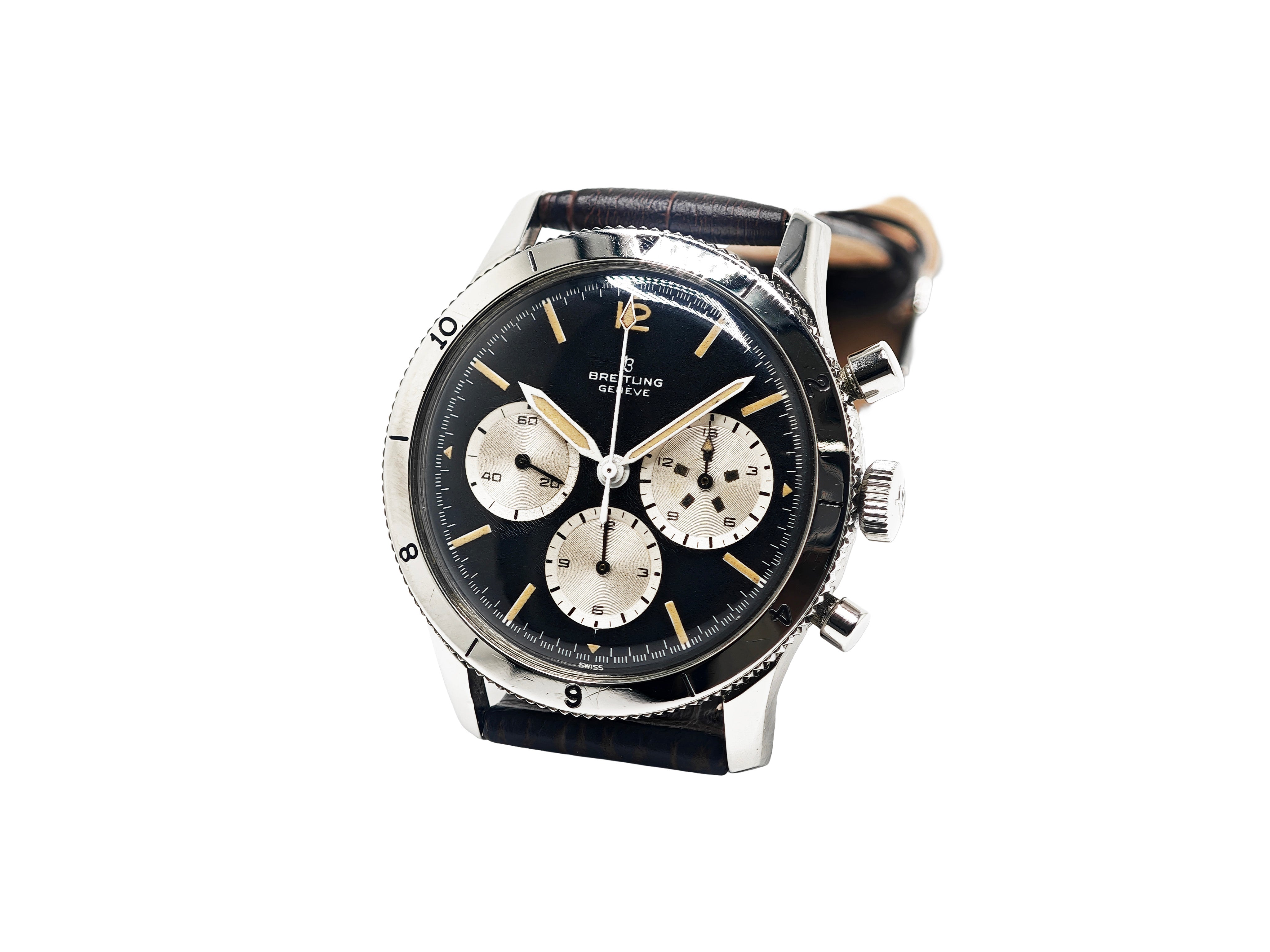 ブライトリング　パイロット型　ディスプレイ用 美しいブラックに注目【パイロットウオッチ“ナビタイマー”日本