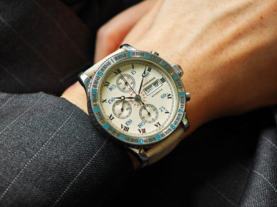 ロンジン リンドバーグ アワーアングル クロノグラフ / LONGINES Hour Angle Lindbergh Chronograph Ref.674.52.32 Cal.L674.4