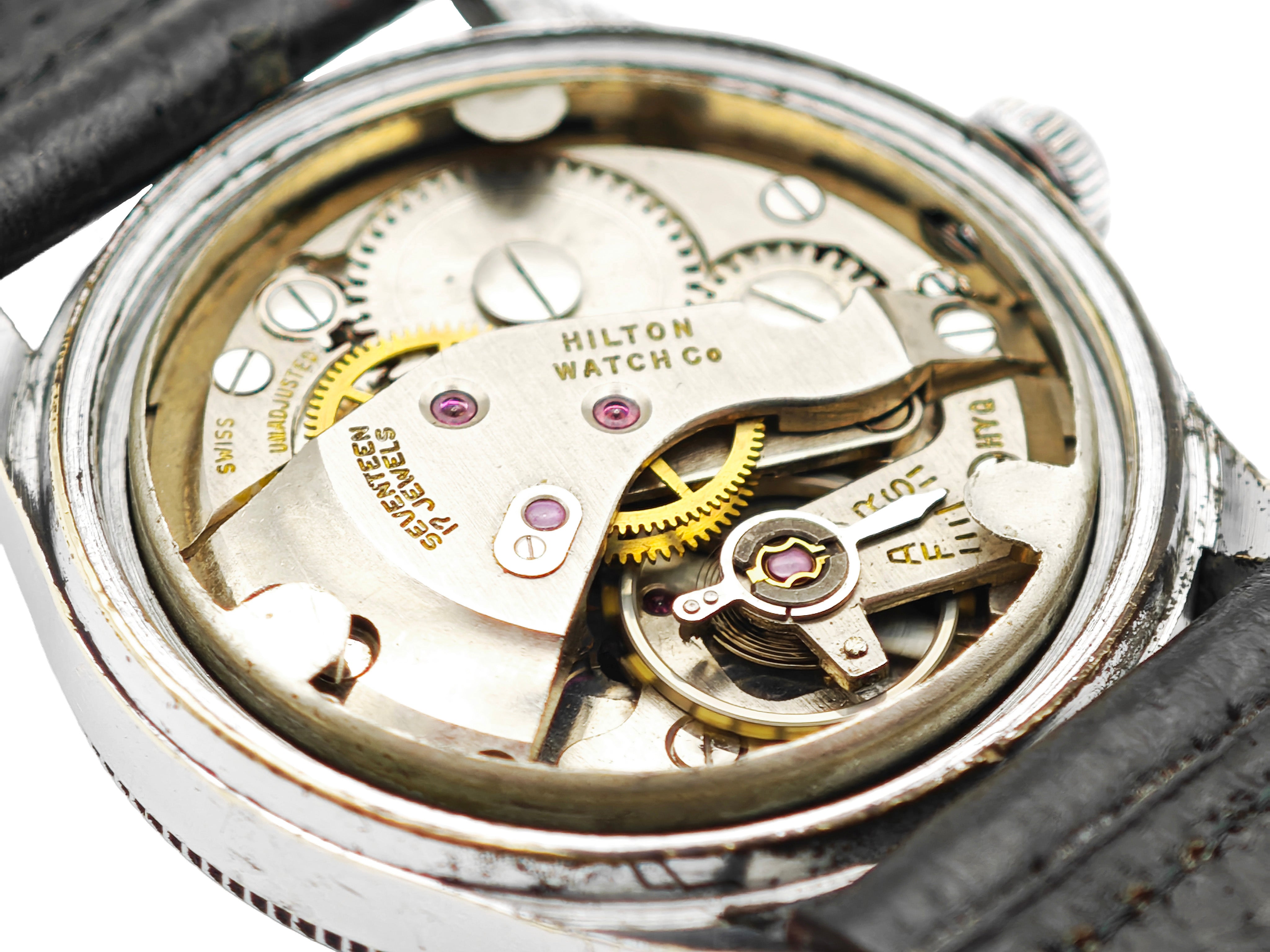 70's国産！HILTON！レトロ時計 Vintage HILTON “A Parabolic Watch” 17 Jewels Triangle Wristwatch