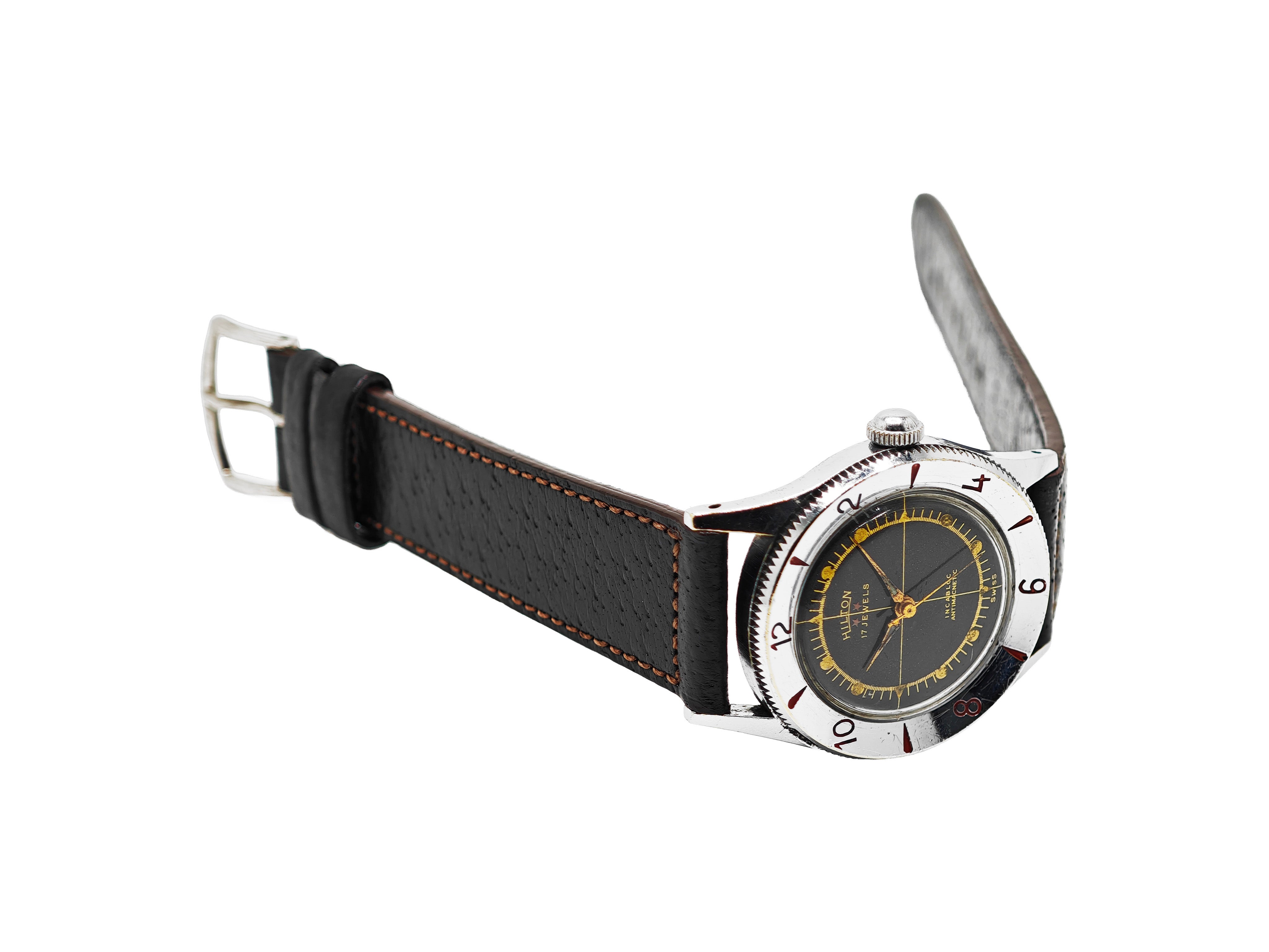 ヒルトン クロスヘア・ミラーダイヤル / HILTON Divers style 1950's