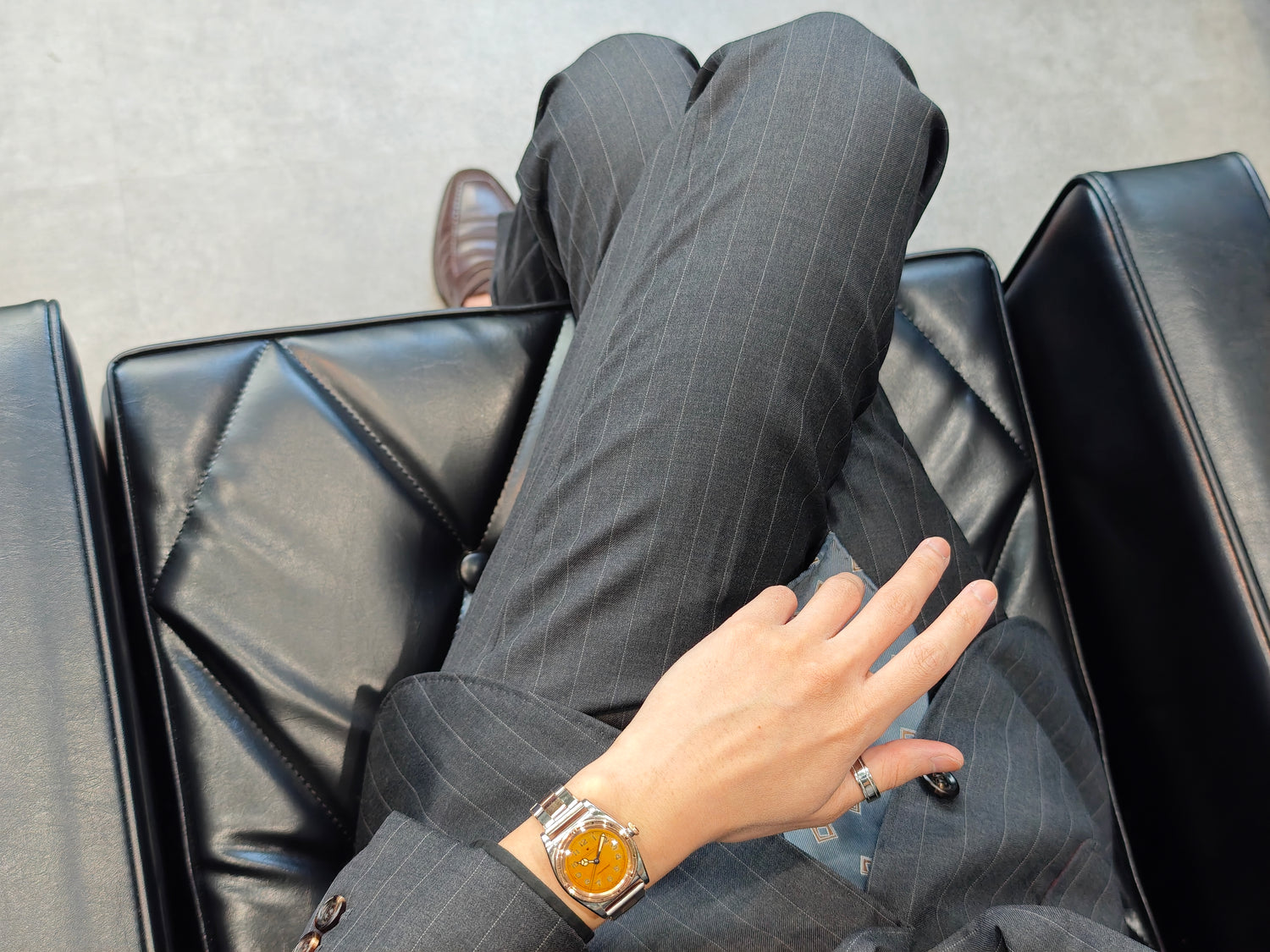 ロレックス バブルバック ピンクゴールドコンビ Ref.3372 / ROLEX Bubble back Cal.NA