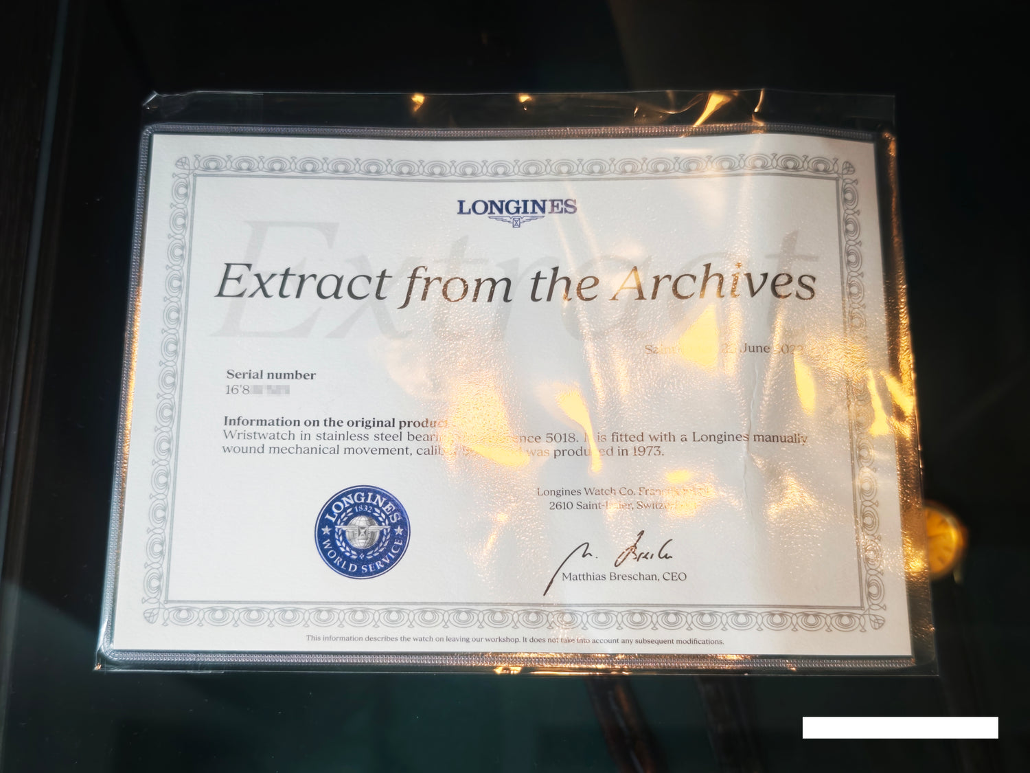 ロンジン セルジュ・マンゾン Ref.5018 / LONGINES SERGE MANZON