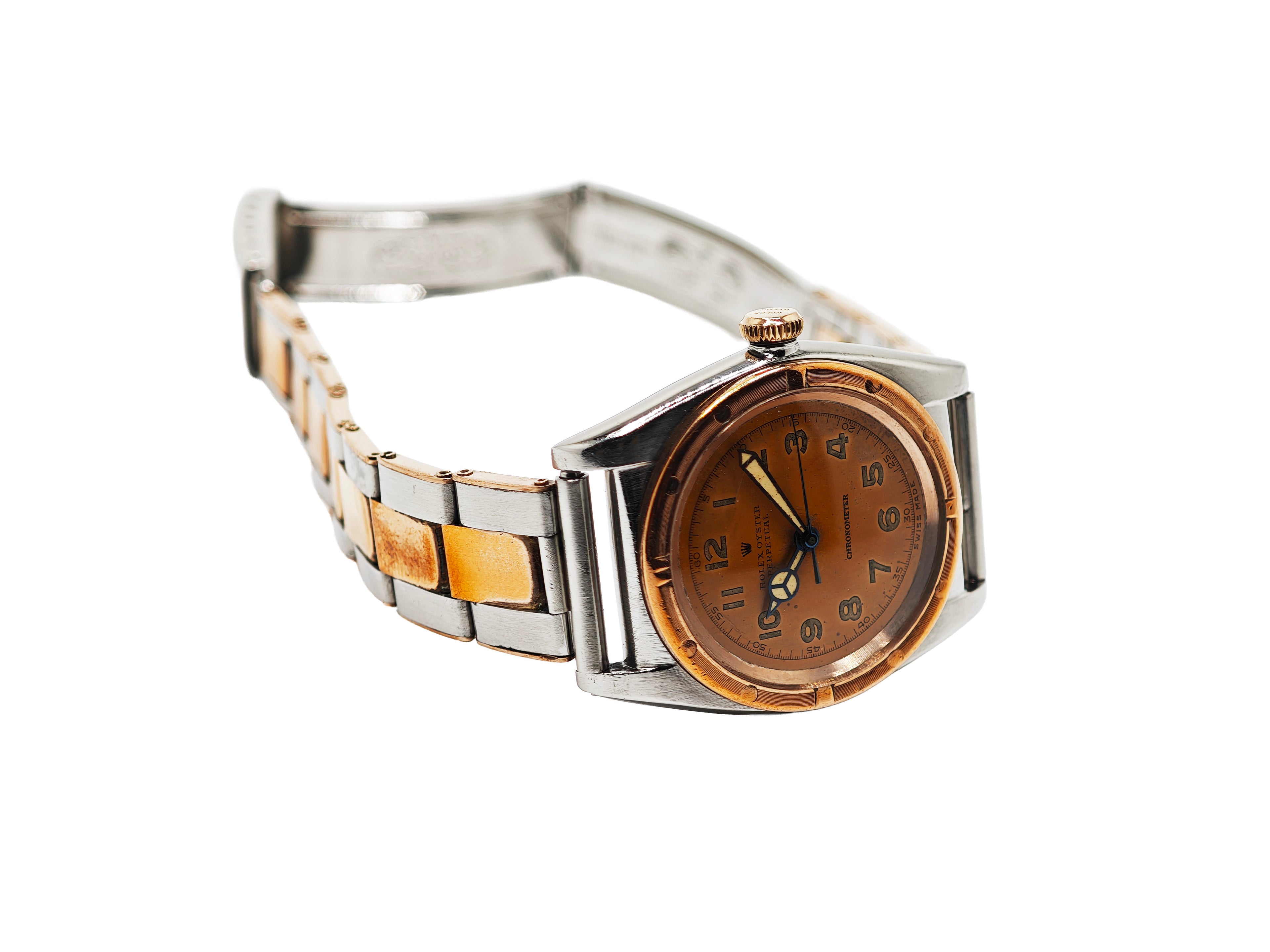 ロレックス バブルバック ピンクゴールドコンビ Ref.3372 / ROLEX Bubble back Cal.NA