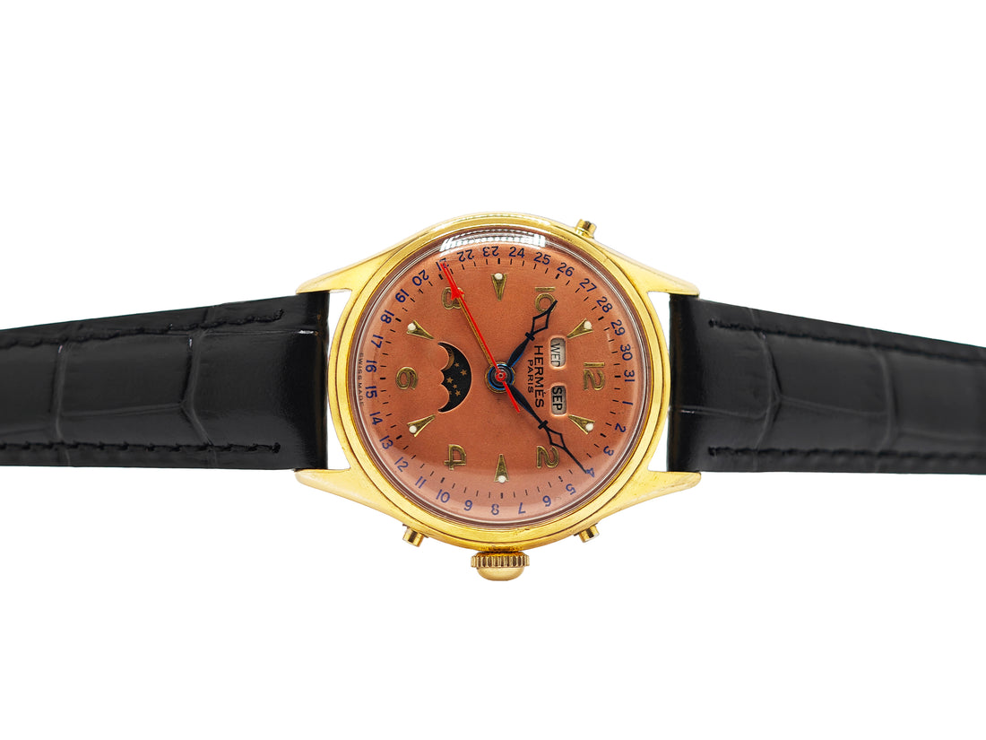 エルメス トリプルカレンダームーンフェイズ / HERMES Triple date moonphase cal.Venus 222