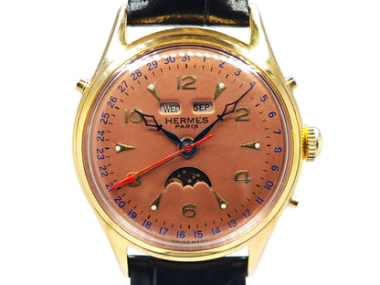 エルメス トリプルカレンダームーンフェイズ / HERMES Triple date moonphase cal.Venus 222