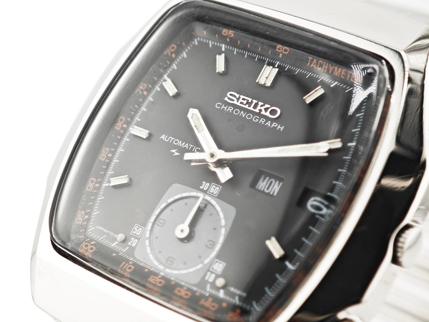 セイコー 同軸クロノグラフ フライバック 輸出専用モデル Ref.7016-5020 / SEIKO Monaco Flyback Chronograph