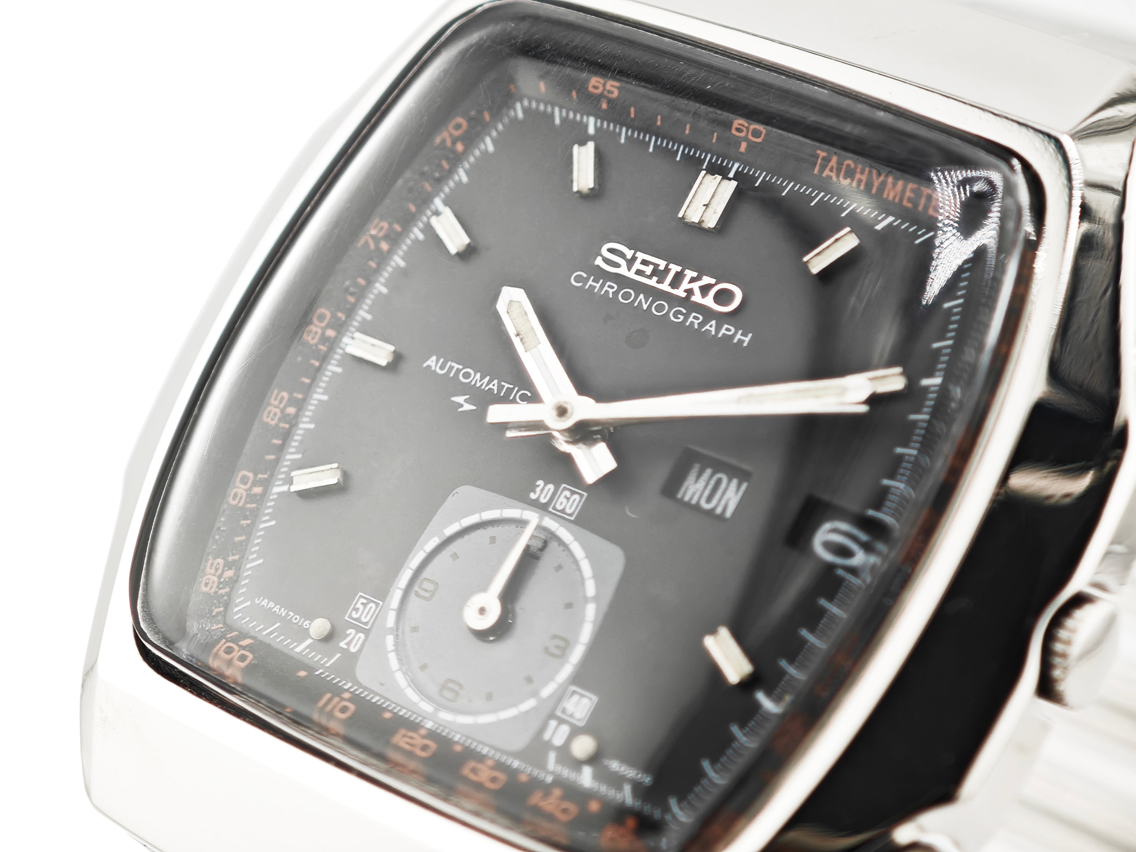 セイコー 同軸クロノグラフ フライバック 輸出専用モデル Ref.7016-5020 / SEIKO Monaco Flyback Chronograph