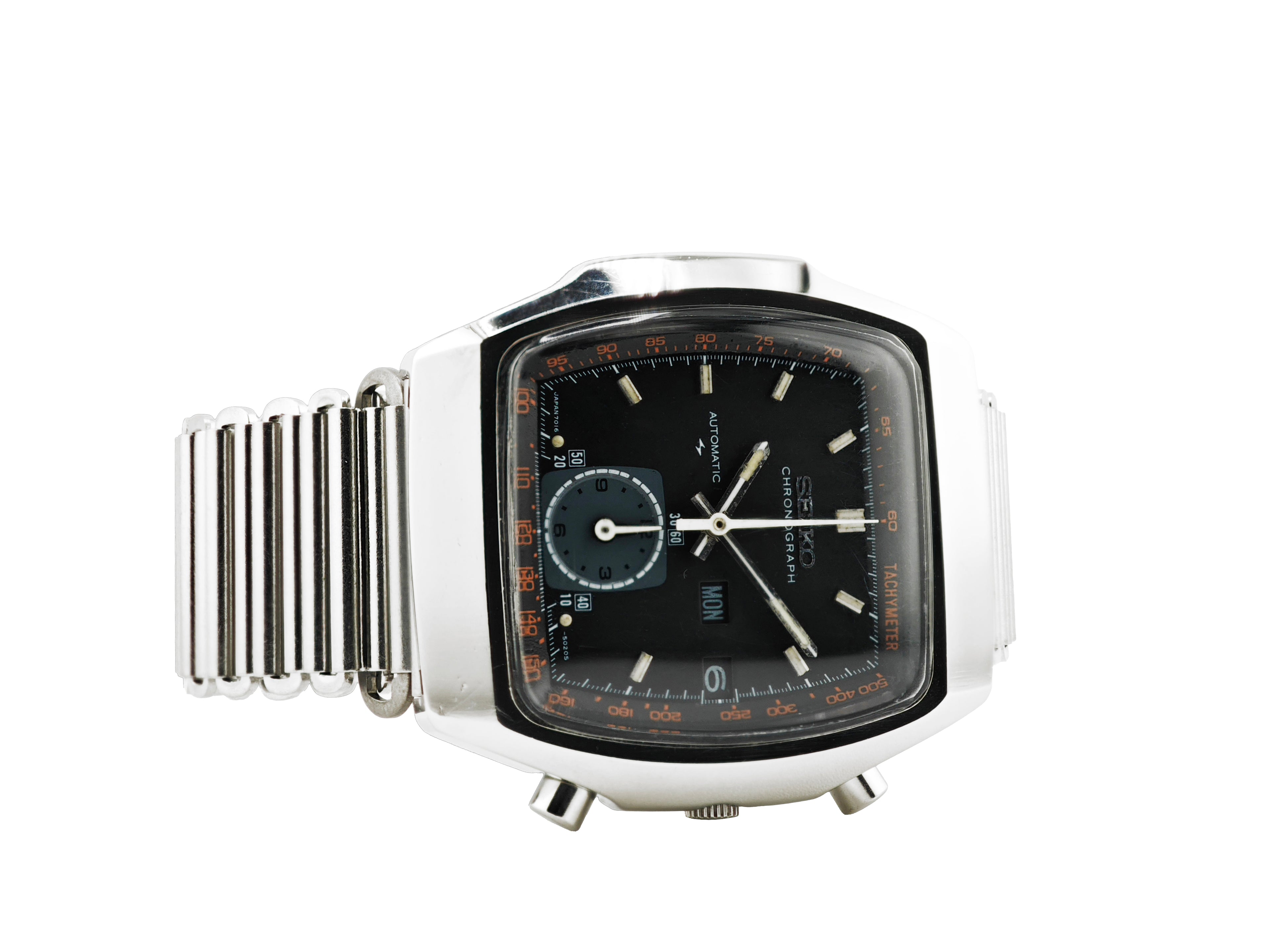 セイコー 同軸クロノグラフ フライバック 輸出専用モデル Ref.7016-5020 / SEIKO Monaco Flyback Chronograph