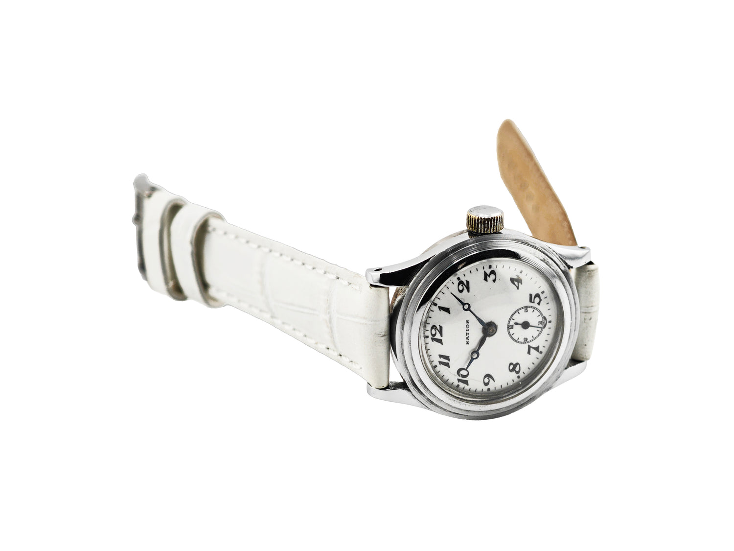 精工舎(現セイコー) ネーション ポーセリン 二重ケース モリス9型 Ref.9047 /  SEIKO NATION Porcelain Dial