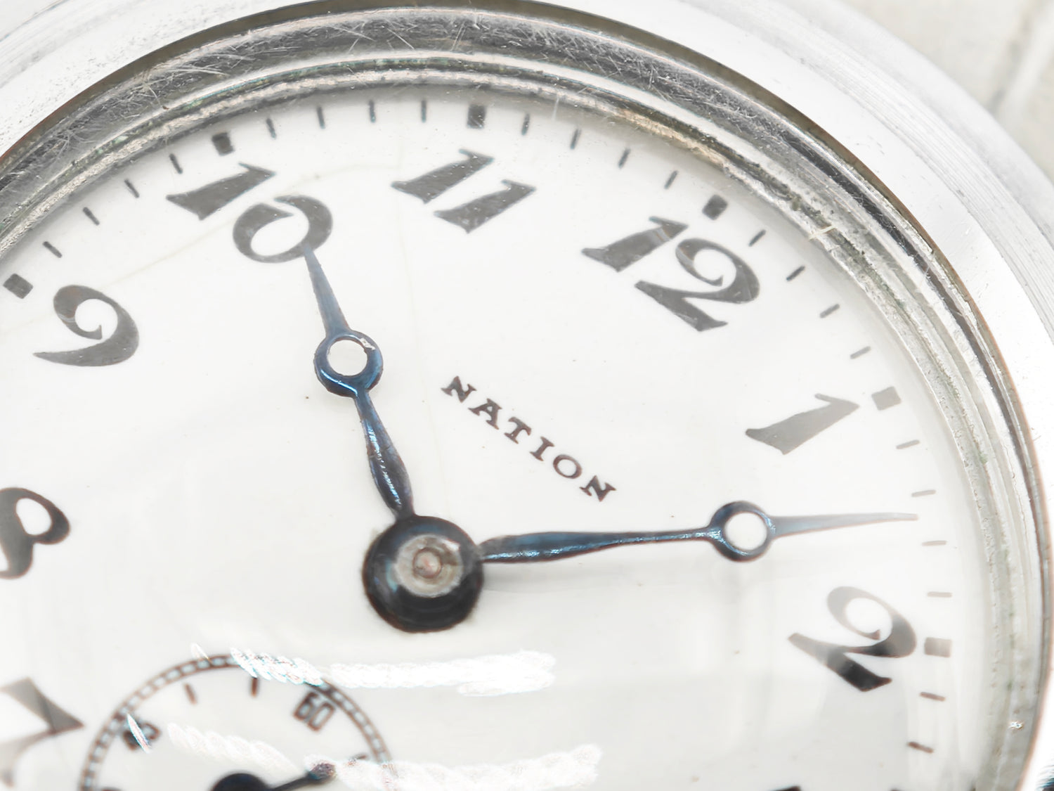 精工舎(現セイコー) ネーション ポーセリン 二重ケース モリス9型 Ref.9047 /  SEIKO NATION Porcelain Dial