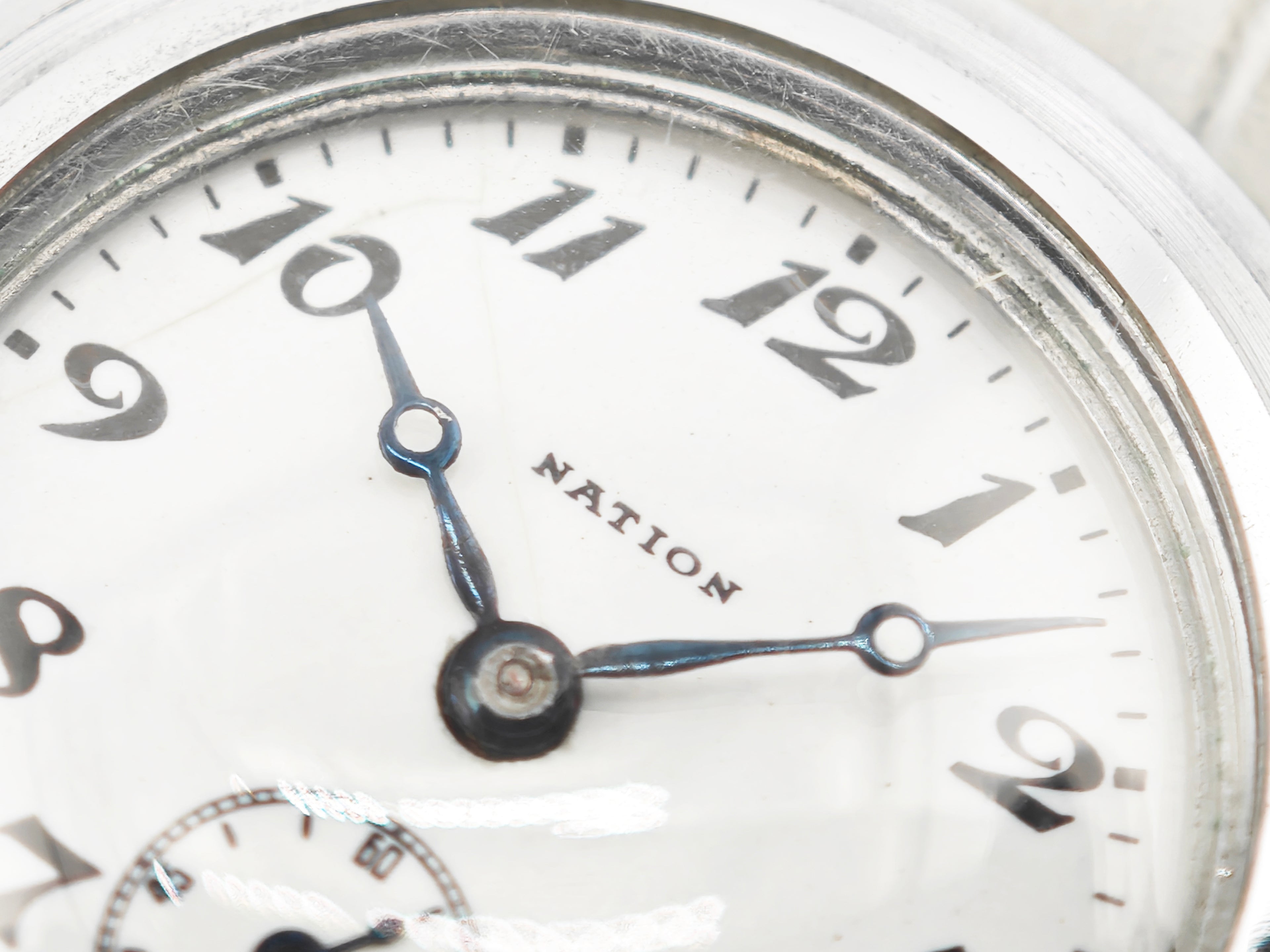 精工舎(現セイコー) ネーション ポーセリン 二重ケース モリス9型 Ref.9047 /  SEIKO NATION Porcelain Dial