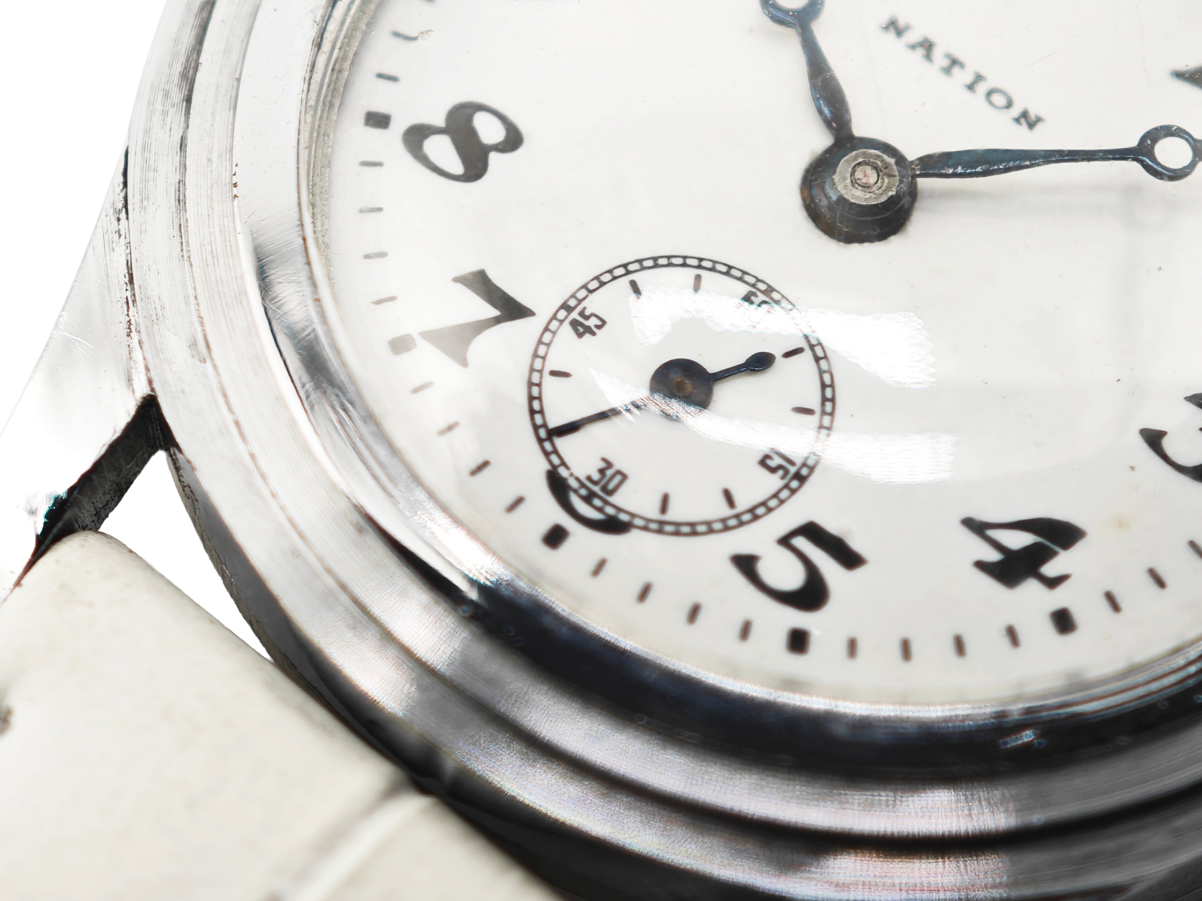 精工舎(現セイコー) ネーション ポーセリン 二重ケース モリス9型 Ref.9047 /  SEIKO NATION Porcelain Dial