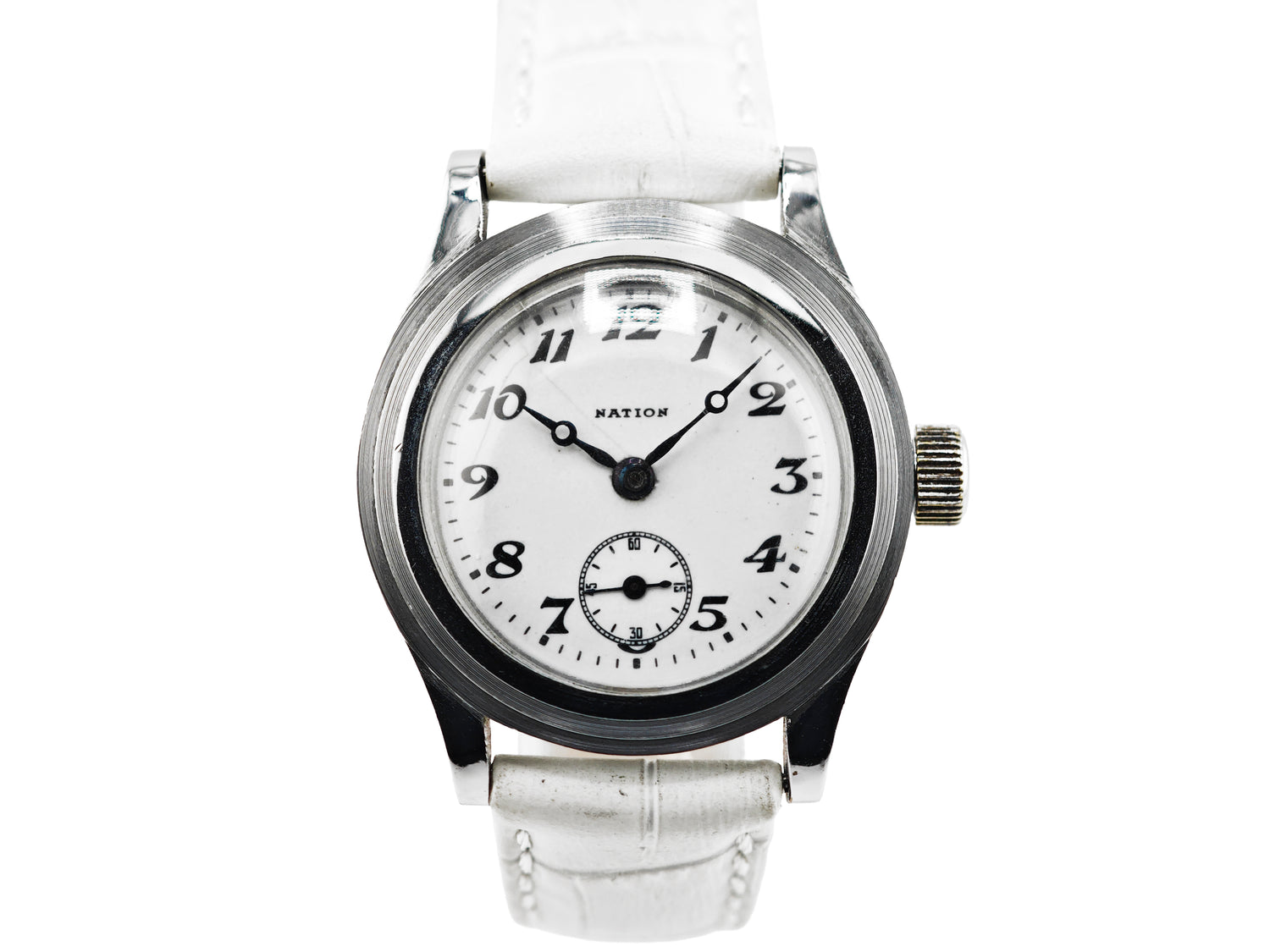 精工舎(現セイコー) ネーション ポーセリン 二重ケース モリス9型 Ref.9047 /  SEIKO NATION Porcelain Dial