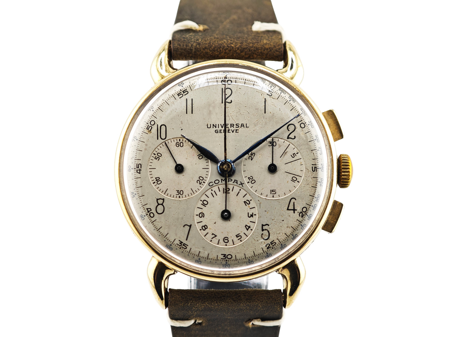 ユニバーサルジュネーブ コンパックス 14金無垢  Ref.52219 / Universal Geneve COMPAX 14K GOLD Cal.283