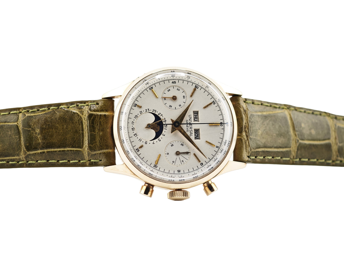 ユニバーサルジュネーブ トリプルカレンダー ムーンフェイズ クロノグラフ K18無垢 / UNIVERSAL GENEVE TripleDate Moonphase Ref.337245