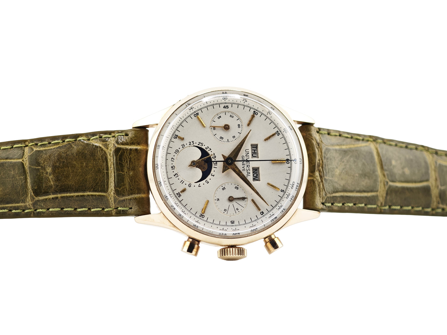 ユニバーサルジュネーブ トリプルカレンダー ムーンフェイズ クロノグラフ K18無垢 / UNIVERSAL GENEVE TripleDate Moonphase Ref.337245