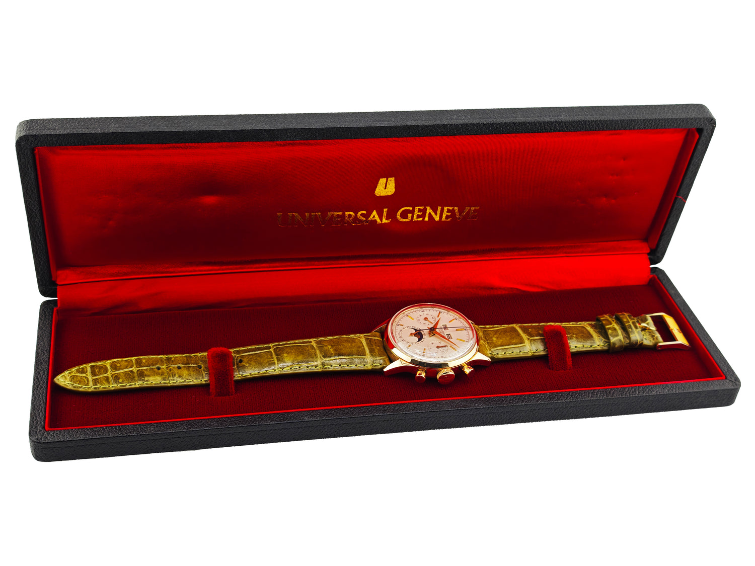 ユニバーサルジュネーブ トリプルカレンダー ムーンフェイズ クロノグラフ K18無垢 / UNIVERSAL GENEVE TripleDate Moonphase Ref.337245