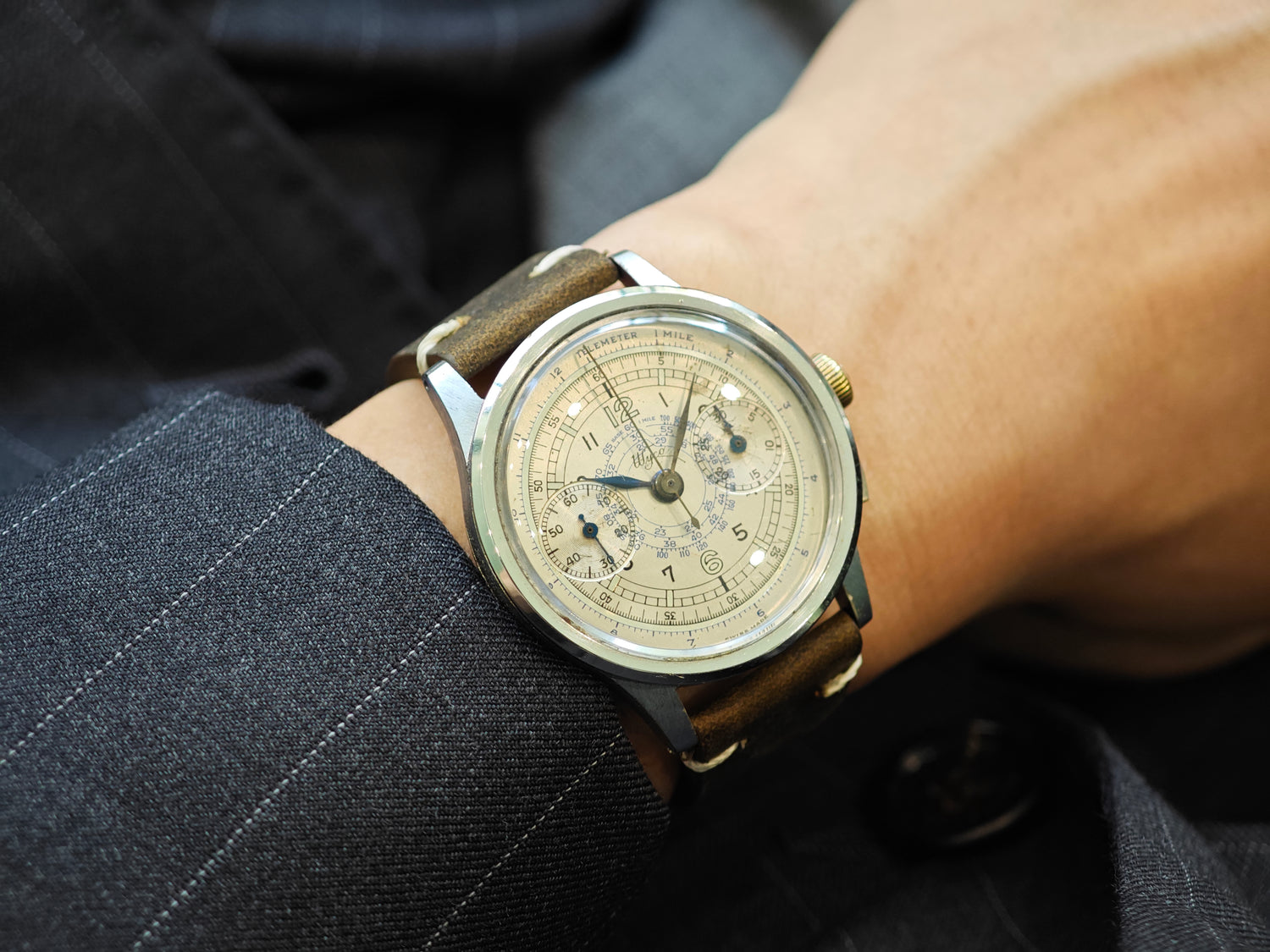 Wyco銘 フライバッククロノ Cal.Landeron 47 / Flyback Chronograph 1940&