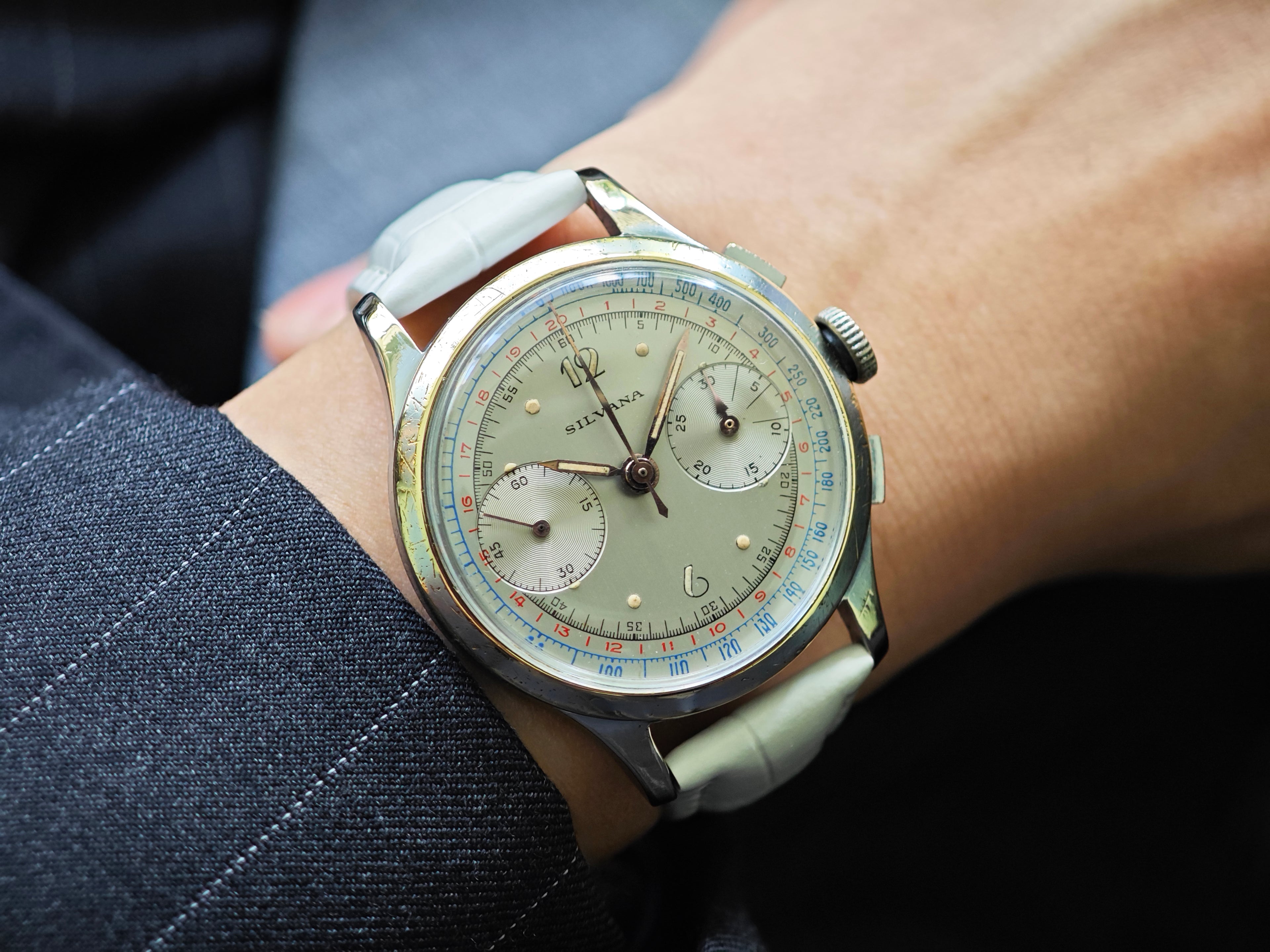 SILVANA ヴィンテージクロノグラフ Cal.Landeron 48 1950&