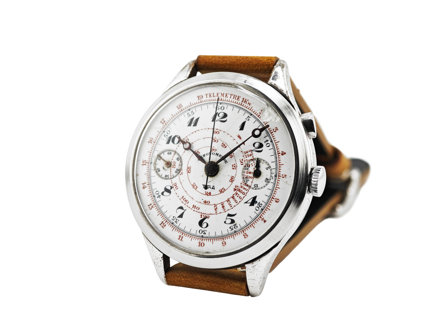 TONA ワンプッシュクロノグラフ / Monopusher Chronograph Landeron Hahn 50 Jumbo 1930ｓ