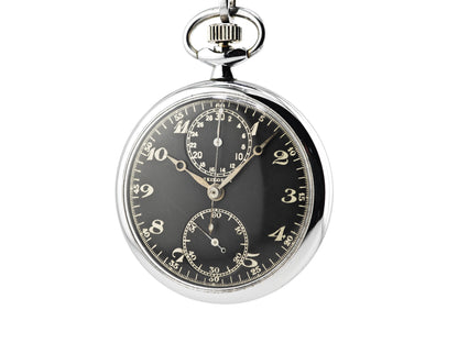 精工舎(現SEIKO)八九式活動写真銃改二 ワンプッシュクロノ 懐中時計 / SEIKOSHA Type 89 Camera Gun Mark II Pocket Chronograph