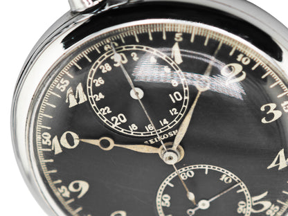 精工舎(現SEIKO)八九式活動写真銃改二 ワンプッシュクロノ 懐中時計 / SEIKOSHA Type 89 Camera Gun Mark II Pocket Chronograph