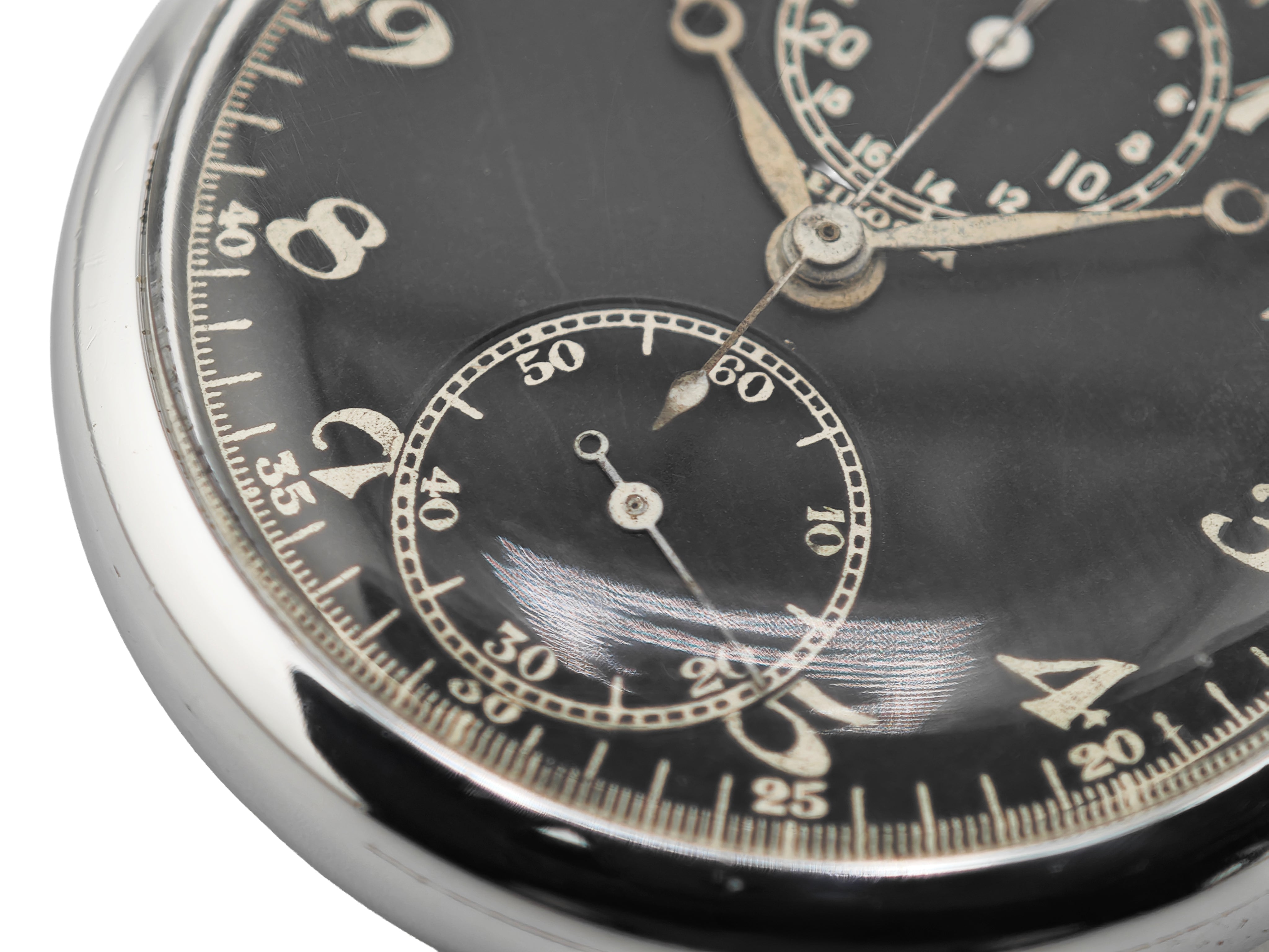 精工舎(現SEIKO)八九式活動写真銃改二 ワンプッシュクロノ 懐中時計