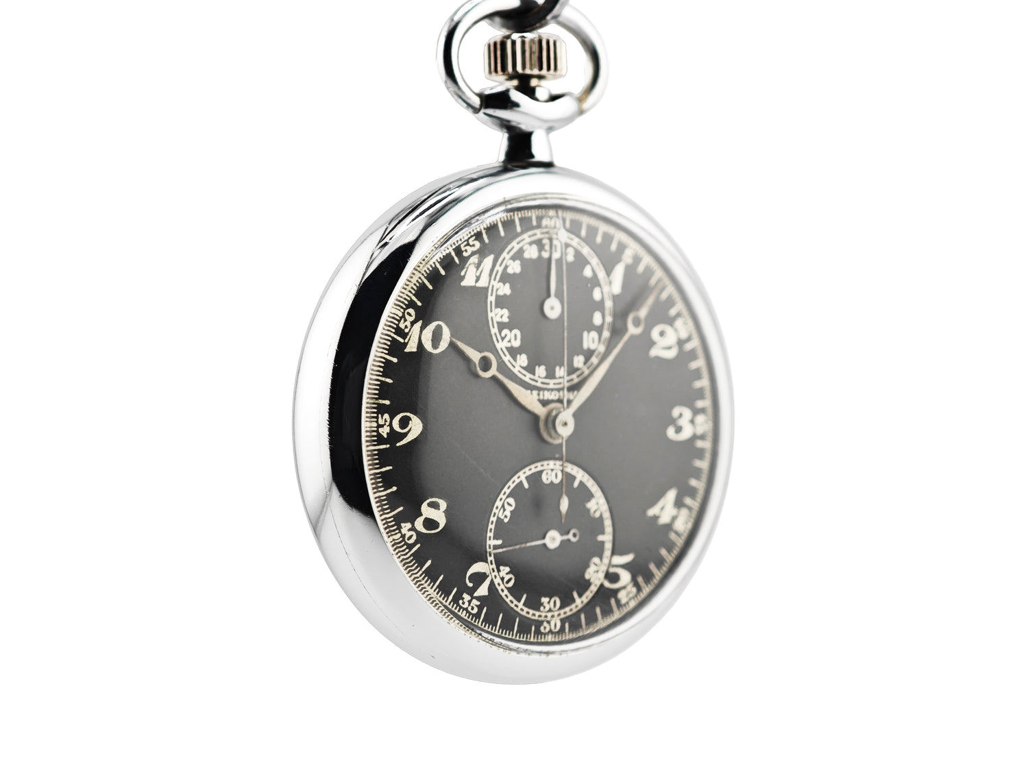 精工舎(現SEIKO)八九式活動写真銃改二 ワンプッシュクロノ 懐中時計 / SEIKOSHA Type 89 Camera Gun Mark II Pocket Chronograph