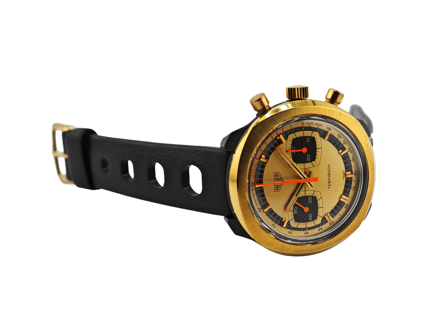 【専用品】HEUER ホイヤー ✨️ヴィンテージ ✨️稼働中 ホイヤー/オータヴィアデイト/オレンジボーイ逆パンダダイヤル/2