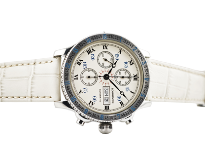 ロンジン リンドバーグ アワーアングル クロノグラフ / LONGINES Hour Angle Lindbergh Chronograph Ref.674.52.32 Cal.L674.4