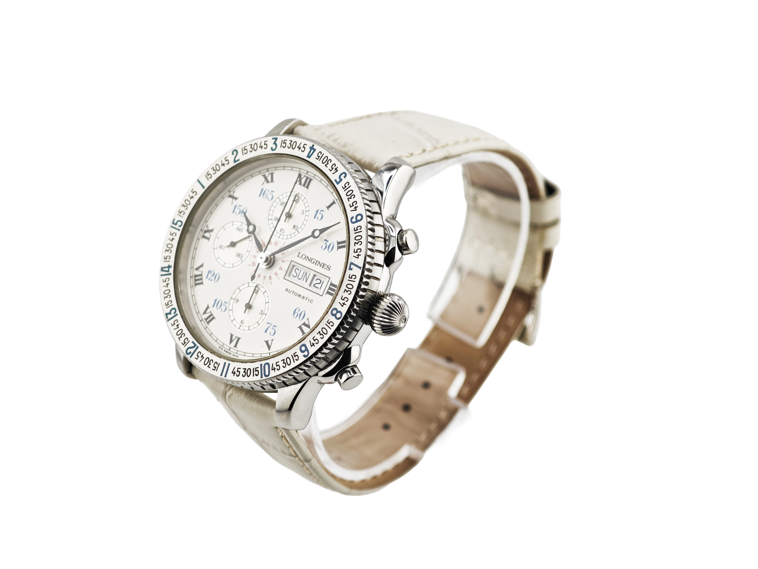 ロンジン リンドバーグ アワーアングル クロノグラフ / LONGINES Hour Angle Lindbergh Chronograph Ref.674.52.32 Cal.L674.4