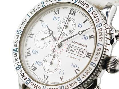 ロンジン リンドバーグ アワーアングル クロノグラフ / LONGINES Hour Angle Lindbergh Chronograph Ref.674.52.32 Cal.L674.4