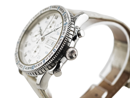 ロンジン リンドバーグ アワーアングル クロノグラフ / LONGINES Hour Angle Lindbergh Chronograph Ref.674.52.32 Cal.L674.4