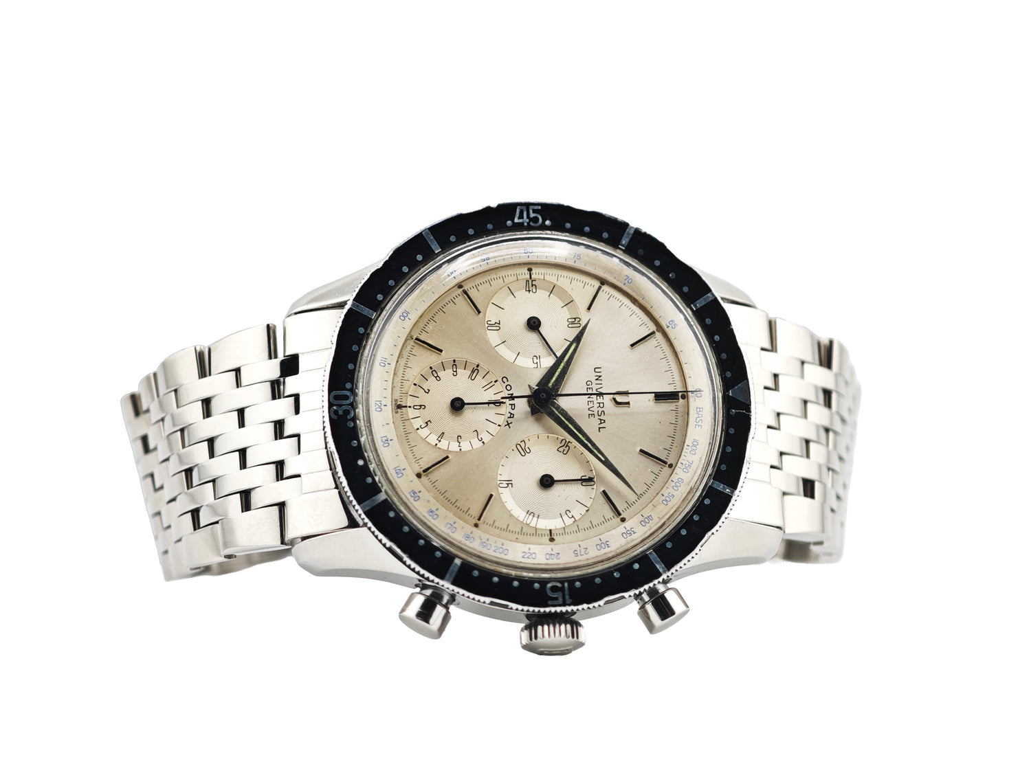 ユニバーサルジュネーブ "ジャンボ・アルビノ"コンパックス Ref. 22703-1 / Universal Genève The Jumbo Albino COMPAX 40.5mm